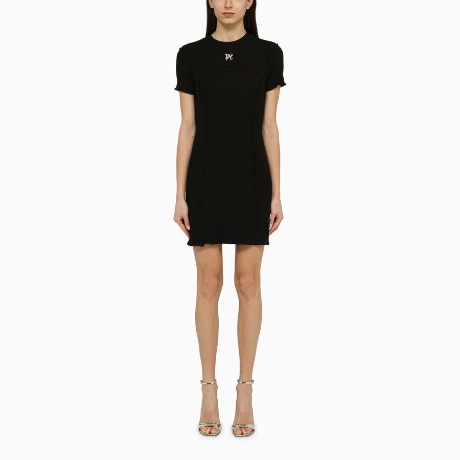 Palm Angels o1s22i1n0824 Inside-Out Dress Mini Dress in Black Size S / US 4 / IT 40 - 1 Thumbnail