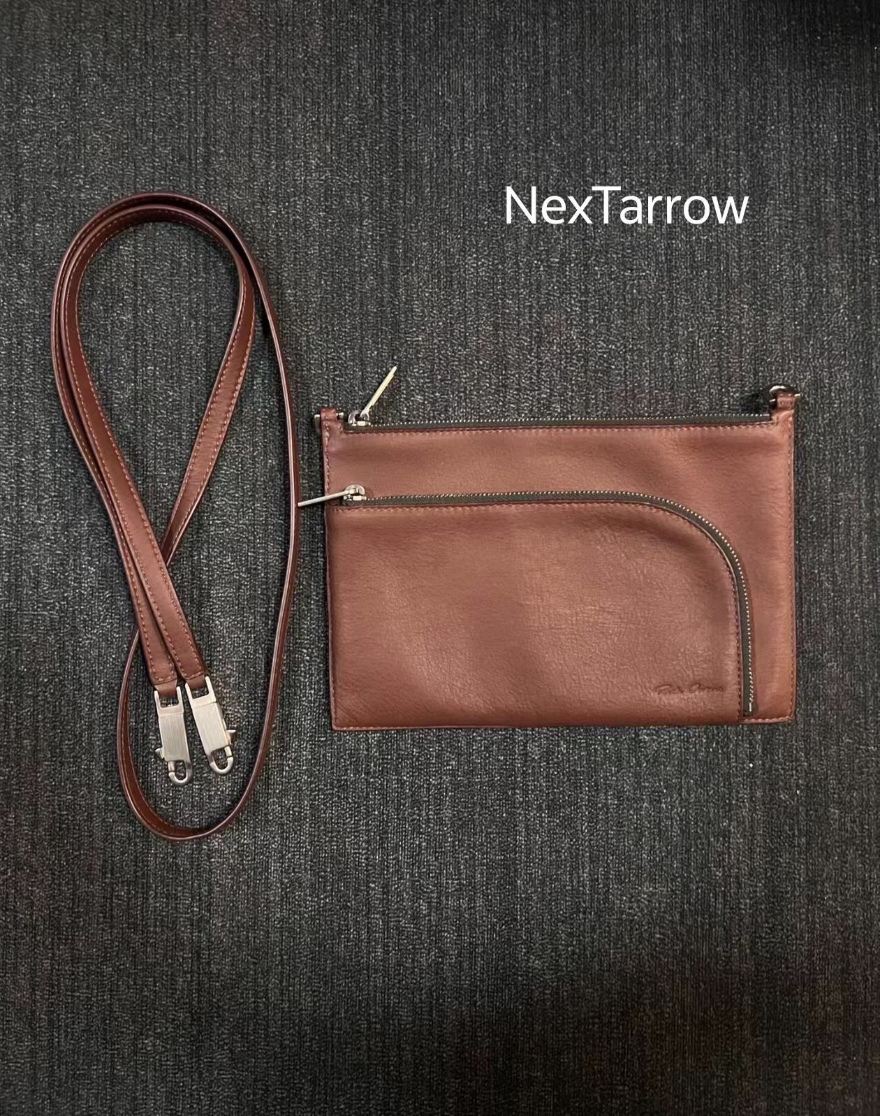 Rick Owens Rick Owens RO Red Leather Crossbody Bag Shoulder Bag 2412- Size ONE SIZE - 1 Thumbnail