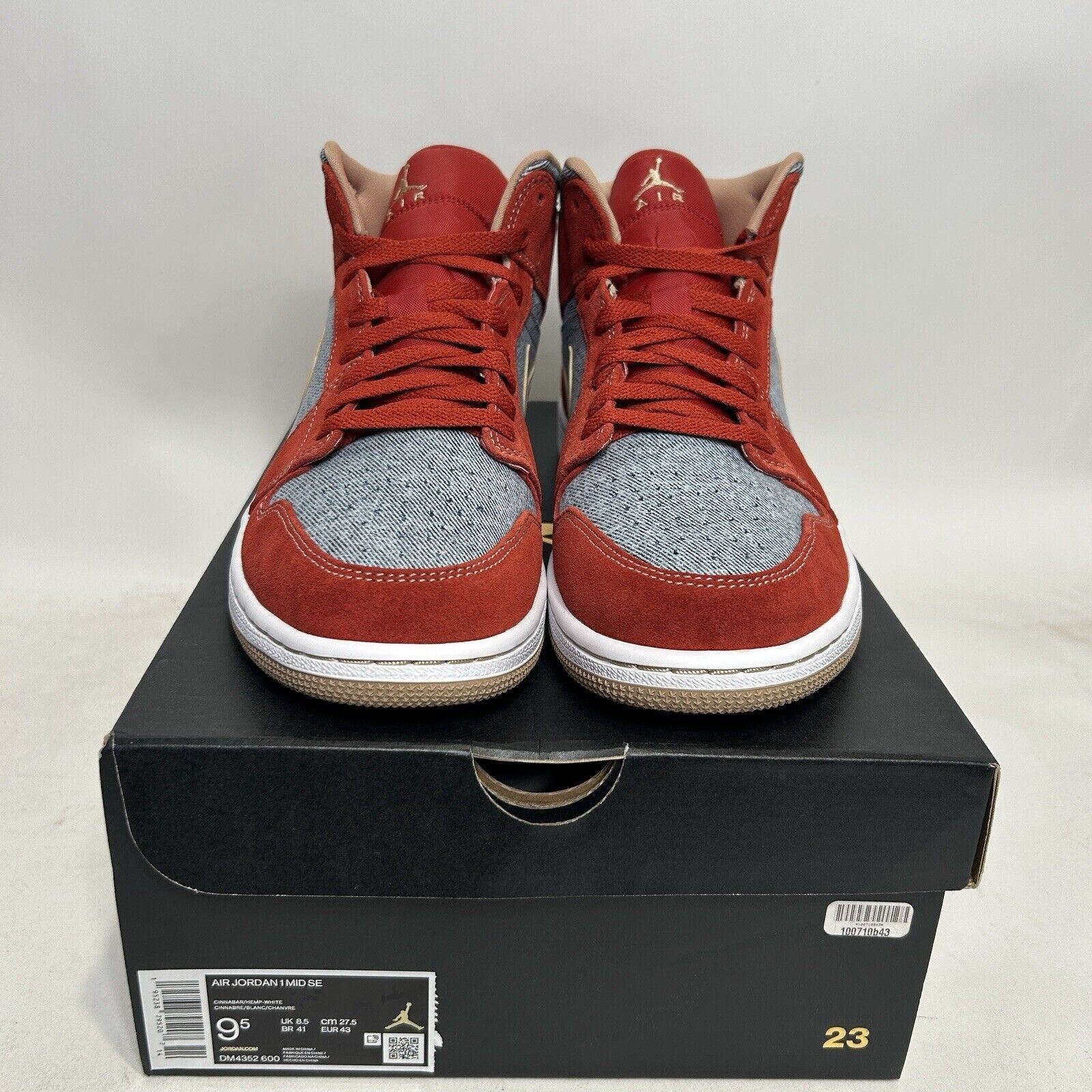 Nike Nike Air Jordan 1 Mid SE “Denim” 2024 Size US 9.5 / EU 42-43 - 2 Thumbnail
