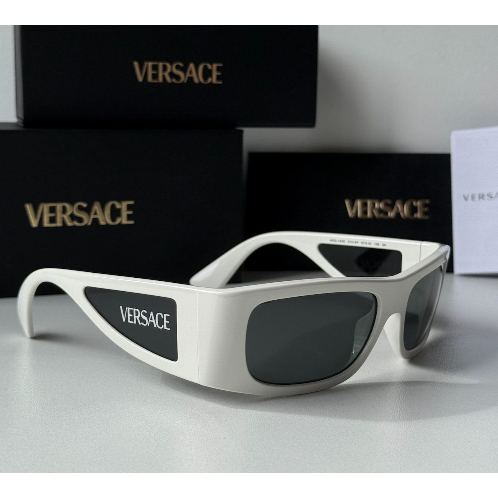 Versace NEW Versace VE4482 White Shielded Sunglasses Size ONE SIZE - 6 Thumbnail