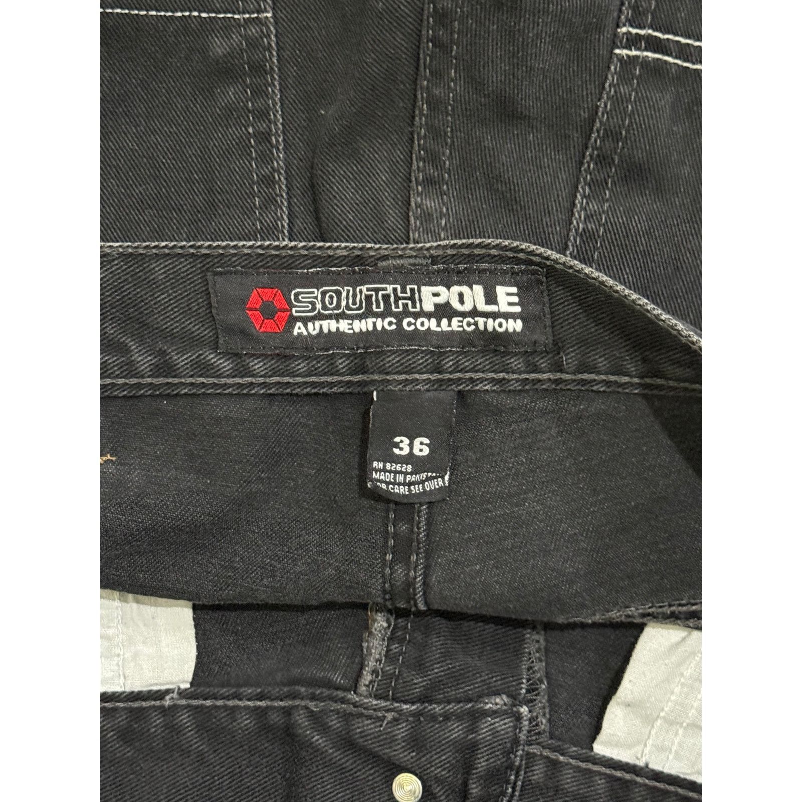 Southpole Vintage y2k Mens Black Southpole Jorts Size 36 Size US 36 / EU 52 - 3 Thumbnail