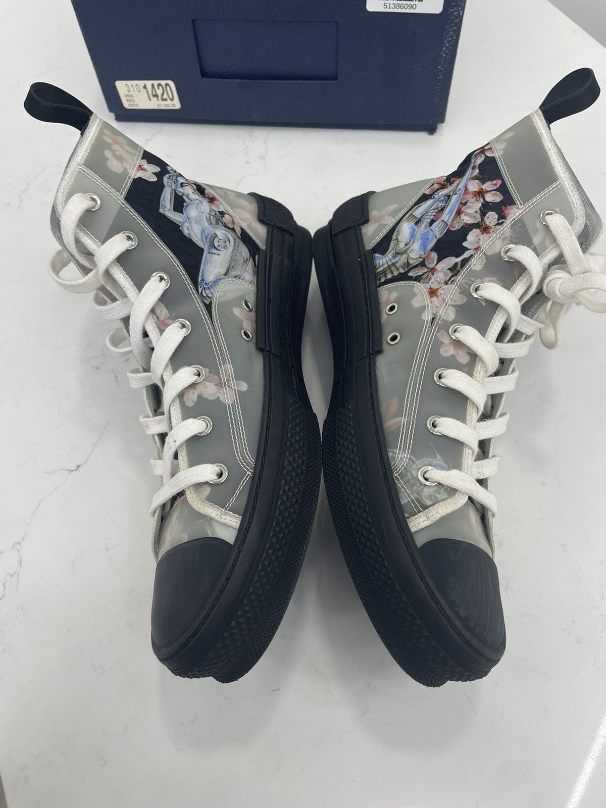 Dior Dior b23 Hi-top black and white Size US 10 / EU 43 - 3 Thumbnail