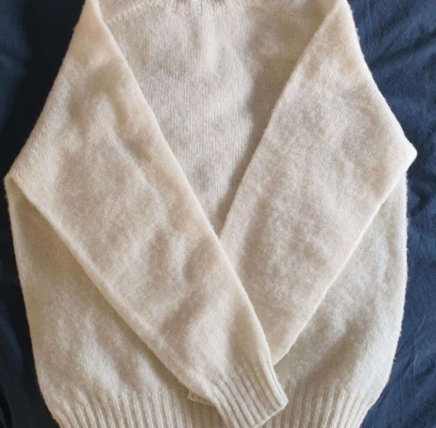Unis Unis NY Pure Shetland Wool Sweater in White - size Medium Size US M / EU 48-50 / 2 - 3 Thumbnail