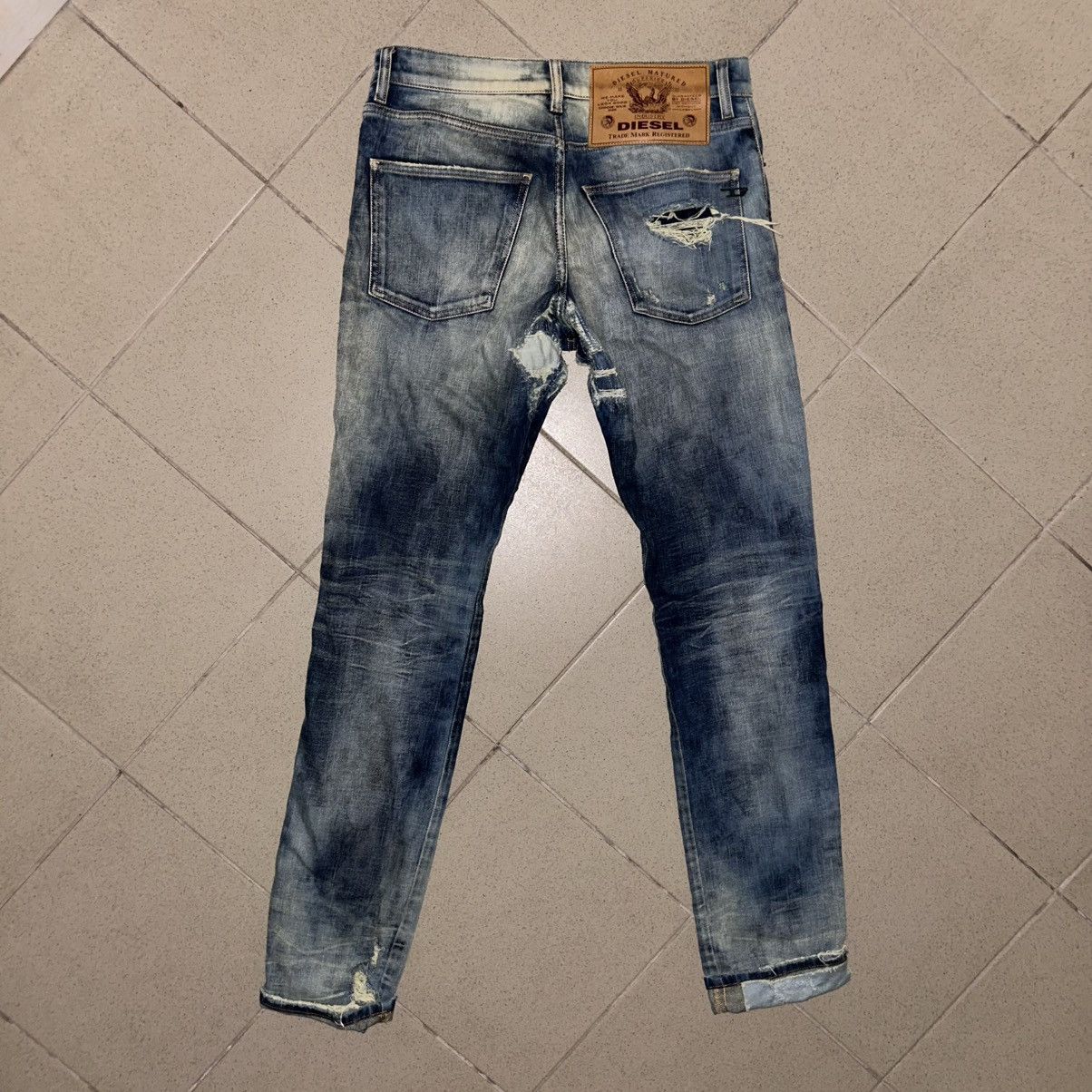 Diesel Vintage Diesel D-Kras Slim Distressed Jeans – Made in Italy Size US 31 - 21 Thumbnail