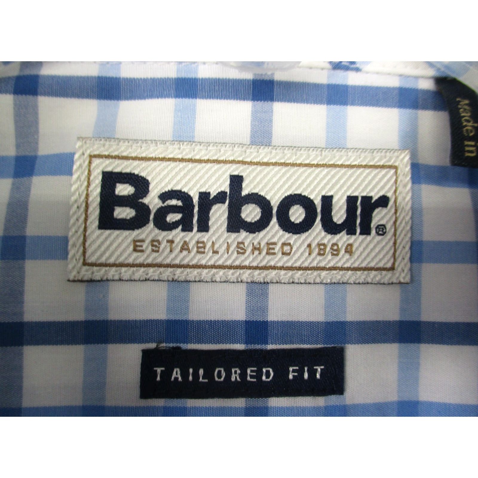 Barbour Barbour Shirt Mens 2XL Blue White Tattersall Plaid Button Down Tailored Fit Size US XXL / EU 58 / 5 - 5 Thumbnail