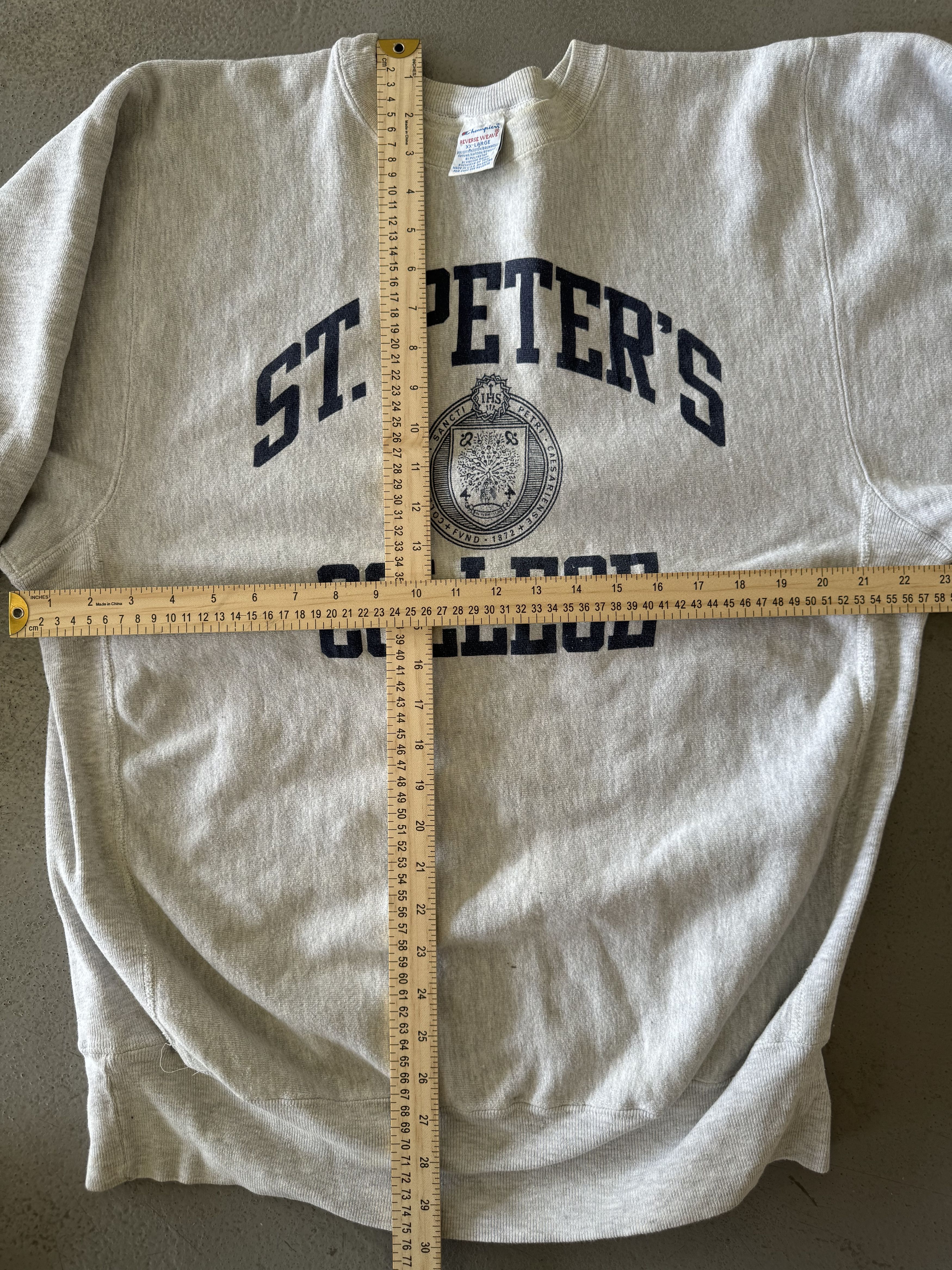 Champion Vintage Champion Reverse Weave St Peters College Sweatshirt Size US XXL / EU 58 / 5 - 4 Thumbnail