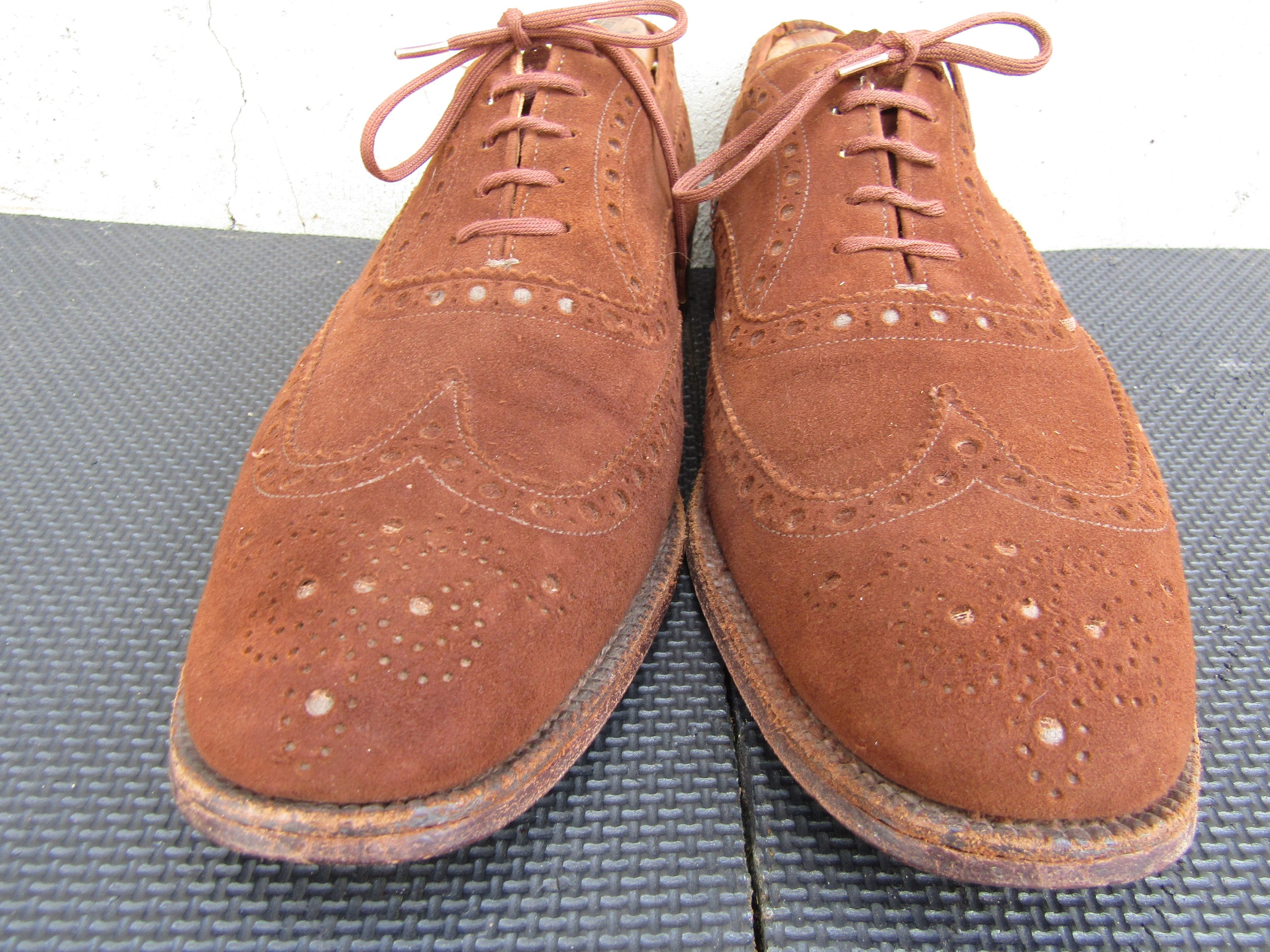 Church's Church's Cape Buck Suede Oxford Brogue Shoes Size US 10.5 / EU 43-44 - 5 Thumbnail