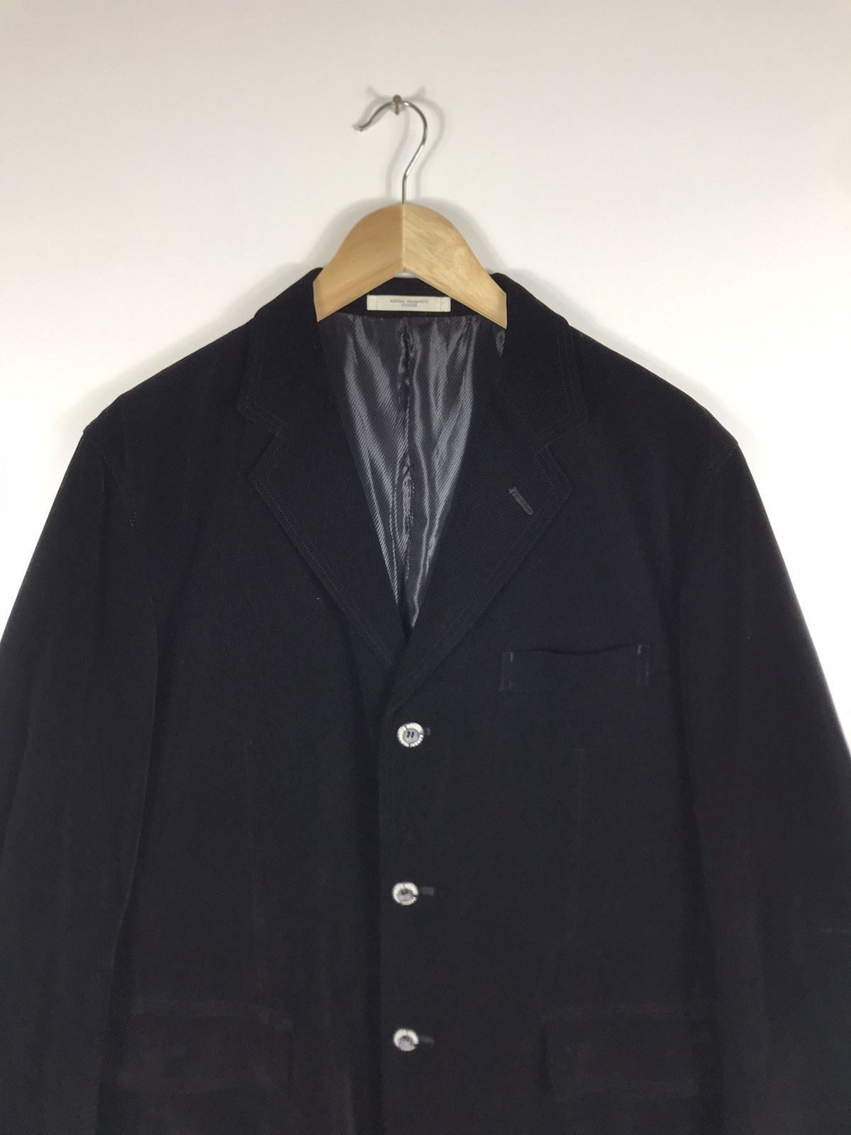 Japanese Brand × Kansai Yamamoto × Vintage ⚡️Vintage Kansai Yamamoto Homme Velvet Button Coat Jacket Size US L / EU 52-54 / 3 - 4 Thumbnail