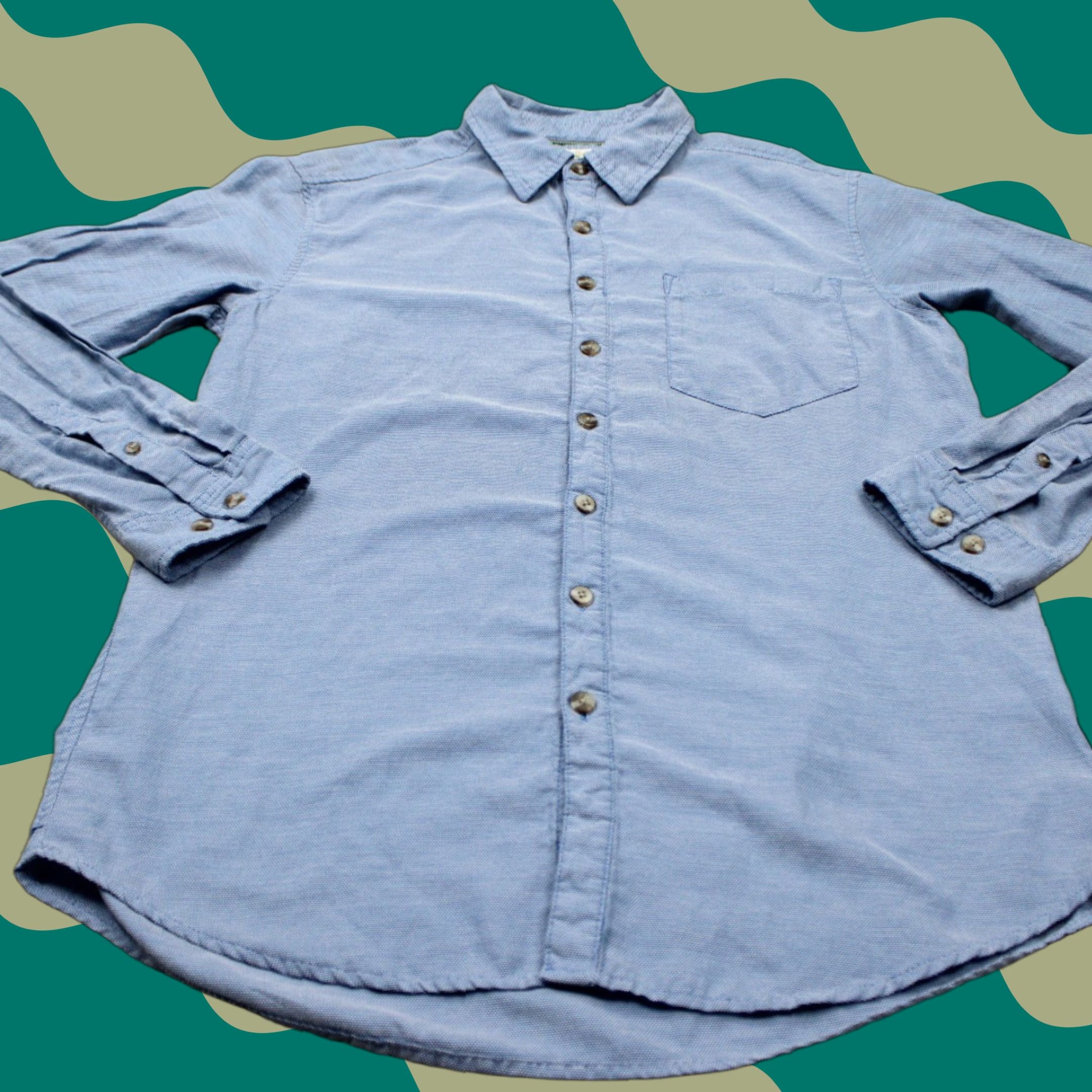 ExOfficio ExOfficio Insect Shield Shirt Mens Medium Blue Cotton/Poly L/S Repellent Apparel Shirt Size US M / EU 48-50 / 2 - 1 Thumbnail