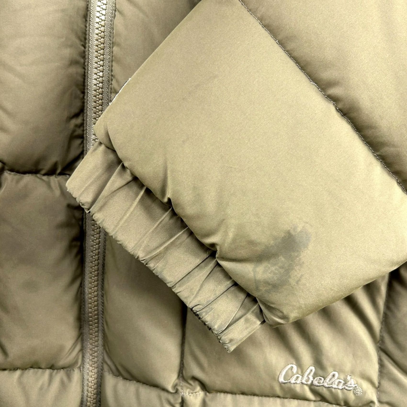 Vintage Cabelas Jacket Mens Medium Tall Green Olive Puffer Goose Down Premier Northern Size US M / EU 48-50 / 2 - 5 Thumbnail