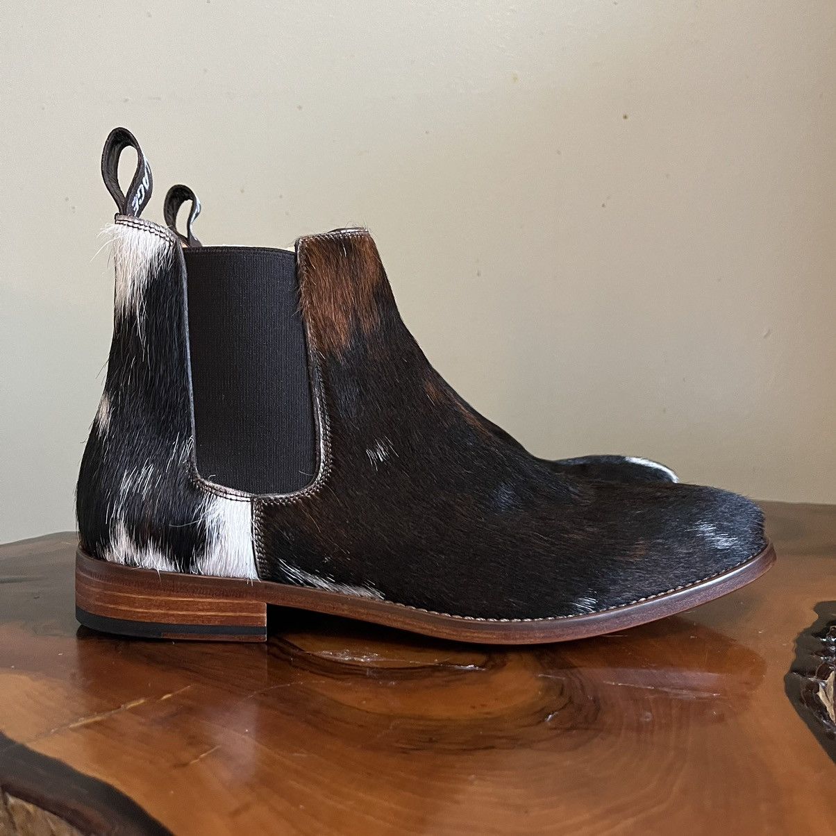 Palace Fur Cow Print Leather Chelsea Boots Size US 9 / EU 42 - 6 Thumbnail