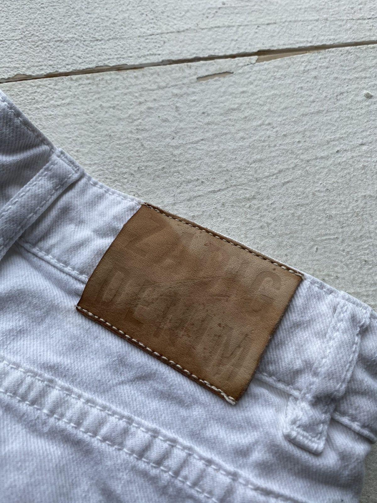 Zadig & Voltaire 00s Zadig & Voltaire Y2K White Utility Pants Knee Patch Size 27" / US 4 / IT 40 - 14 Thumbnail