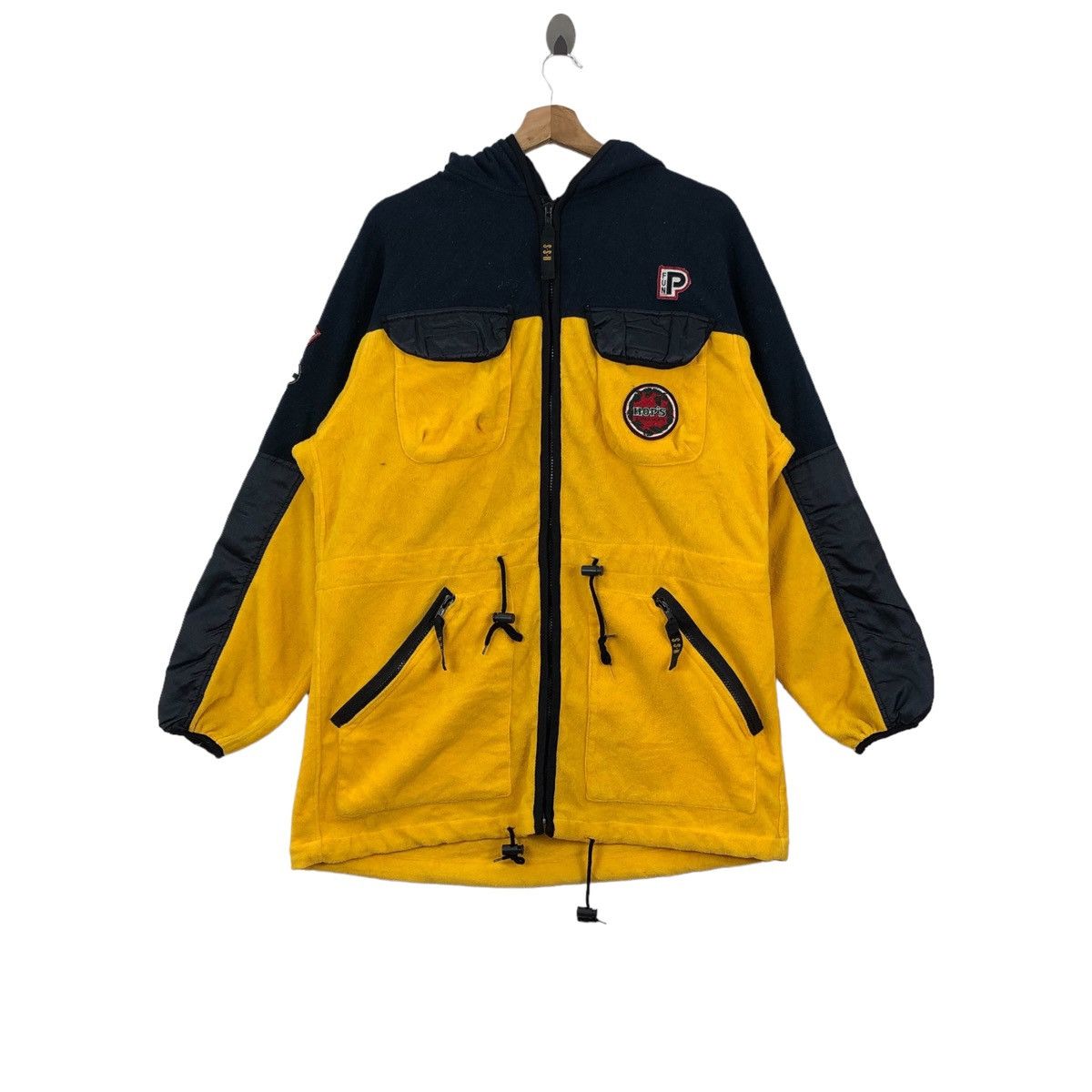 Vintage SUNTORY SUPER HOPS Tactical Multipocket Fleece