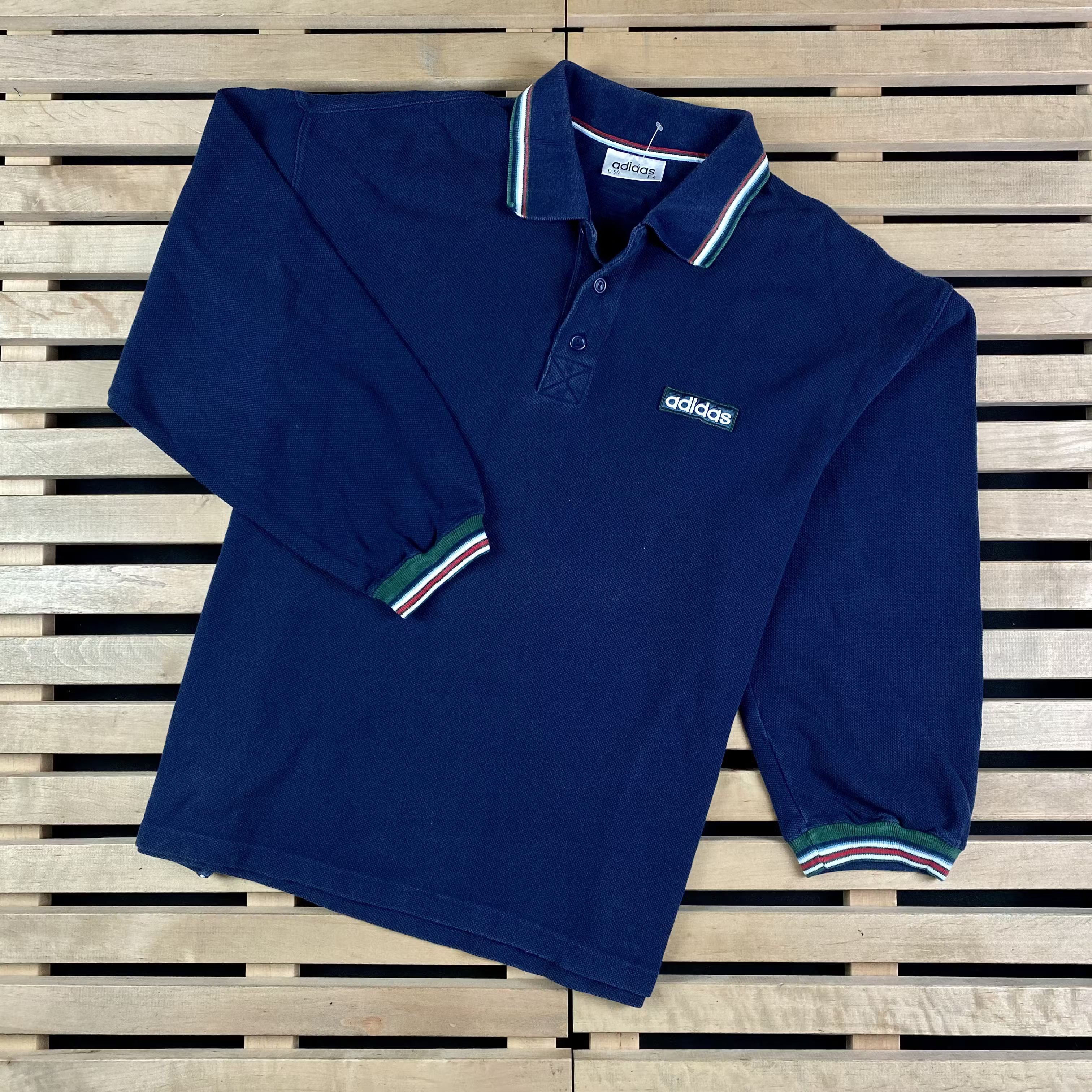 Adidas × Vintage Mens Long Sleeve Adidas Vintage Size L Size US L / EU 52-54 / 3 - 1 Thumbnail