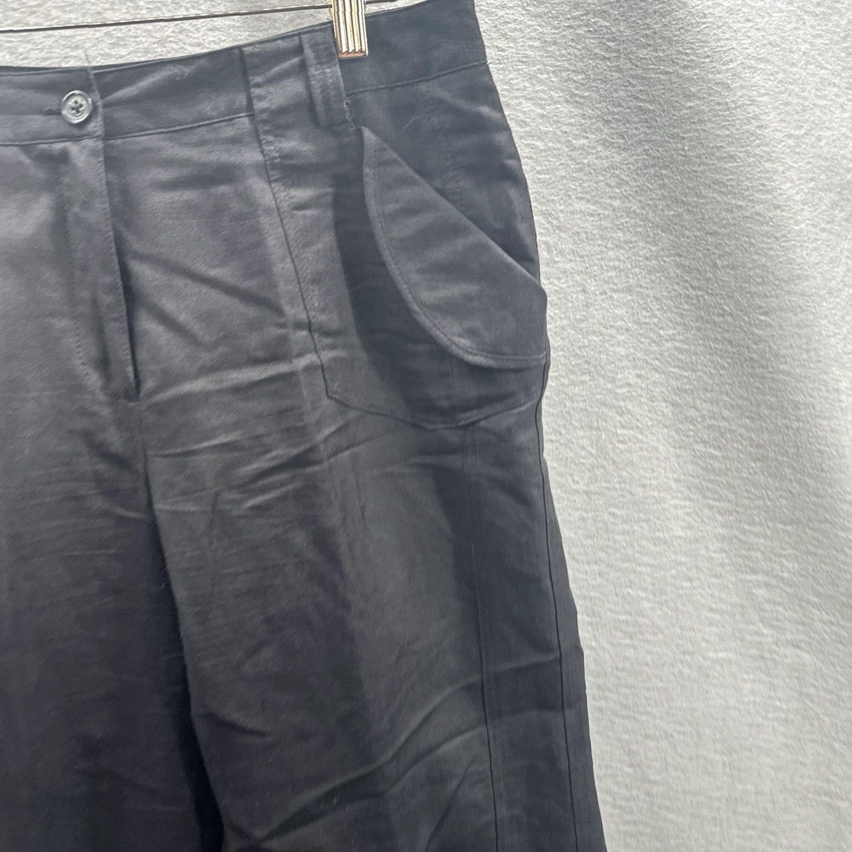 Sandro Sandro Capri Pants Womens 12 Linen Loose Casual Preppy Minimalist Quiet Luxury Size 34" / US 12 / IT 48 - 4 Thumbnail
