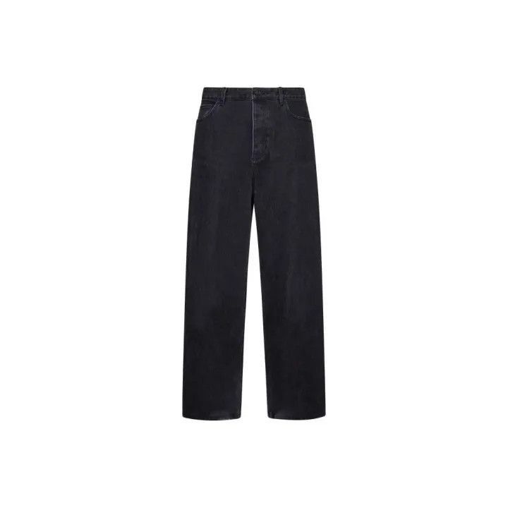 Balenciaga Balenciaga Black Mid-Rise Straight Leg Jeans 0079-2507 Size US 31 - 1 Thumbnail