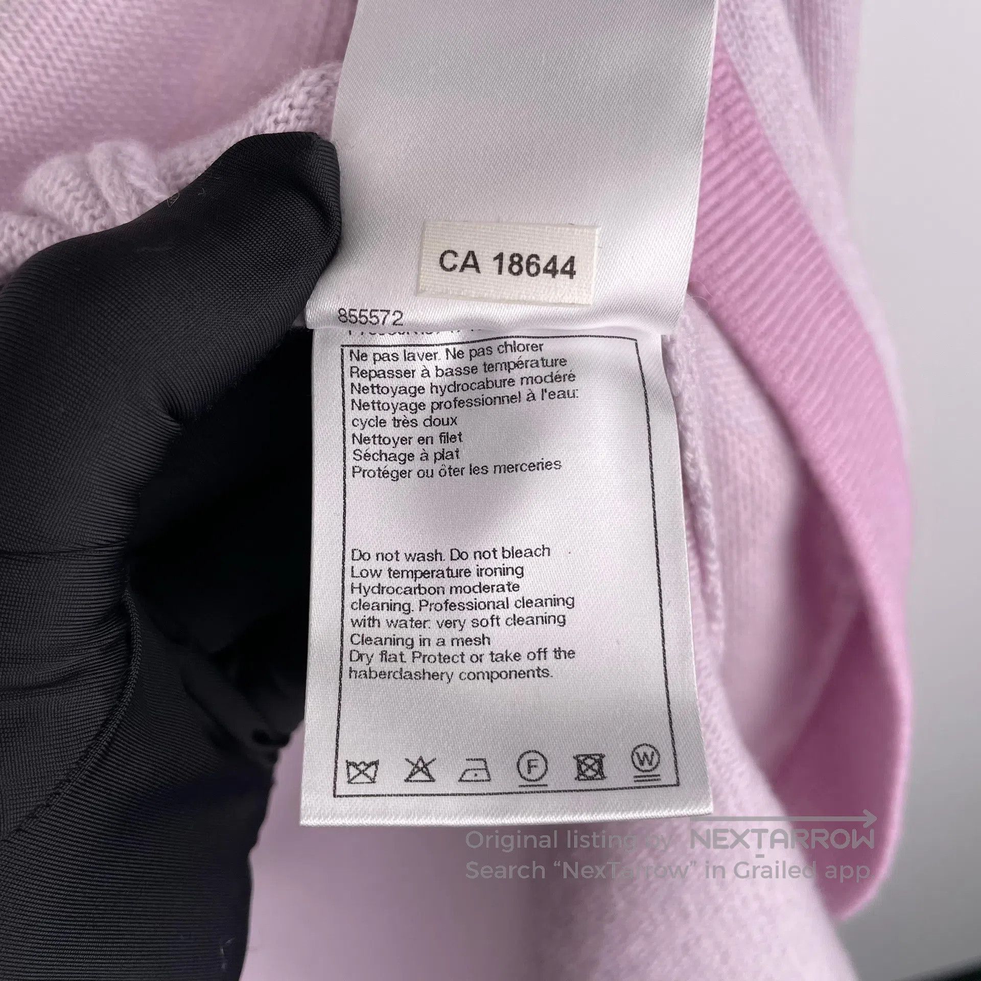 Chanel Chanel Cashmere cardigan with eggplant purple mixed design Size XXS / US 00 / IT 34 - 8 Thumbnail