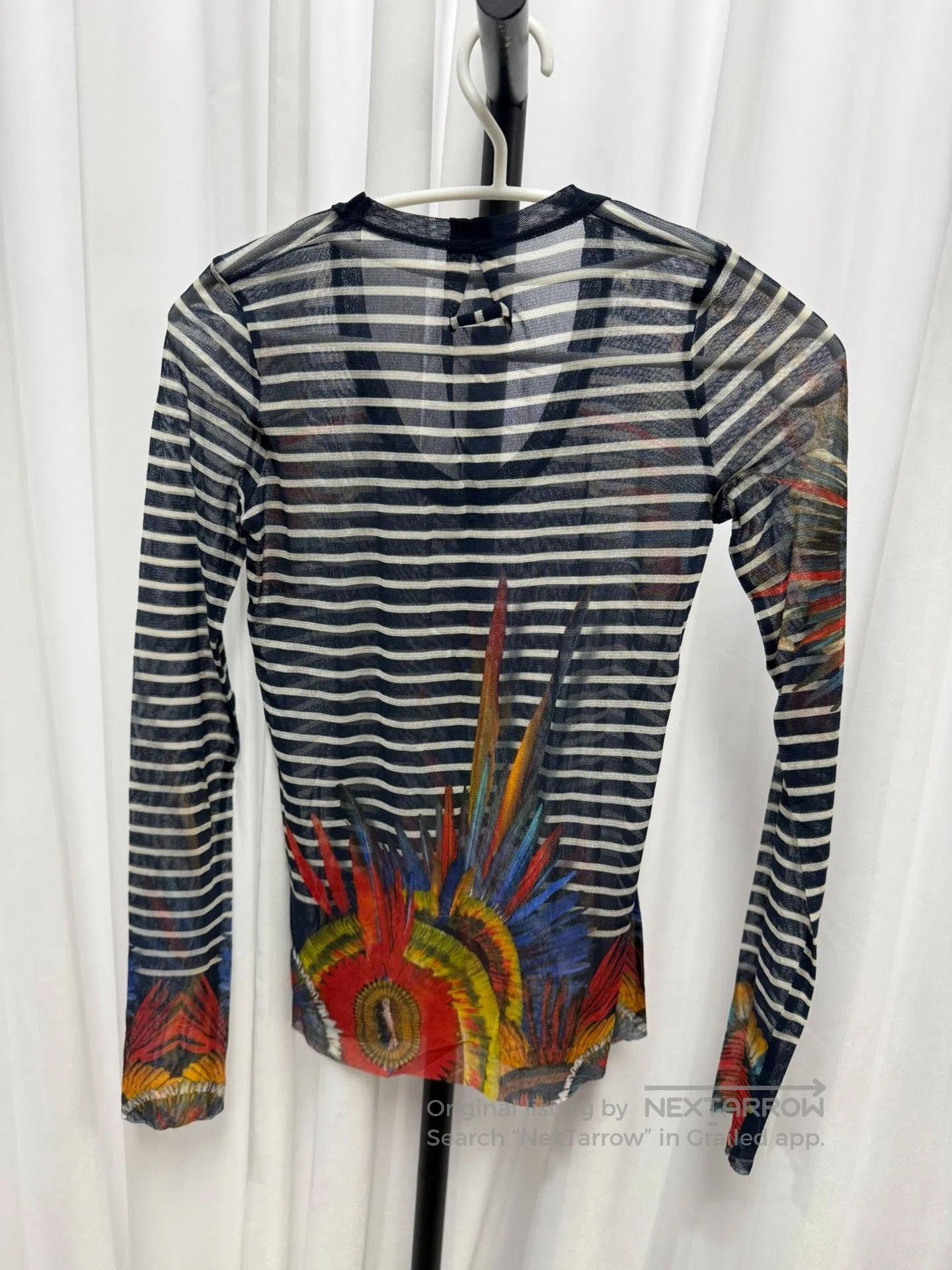 Jean Paul Gaultier Jean Paul Gaultier Striped Mesh Top. Size M / US 6-8 / IT 42-44 - 6 Thumbnail