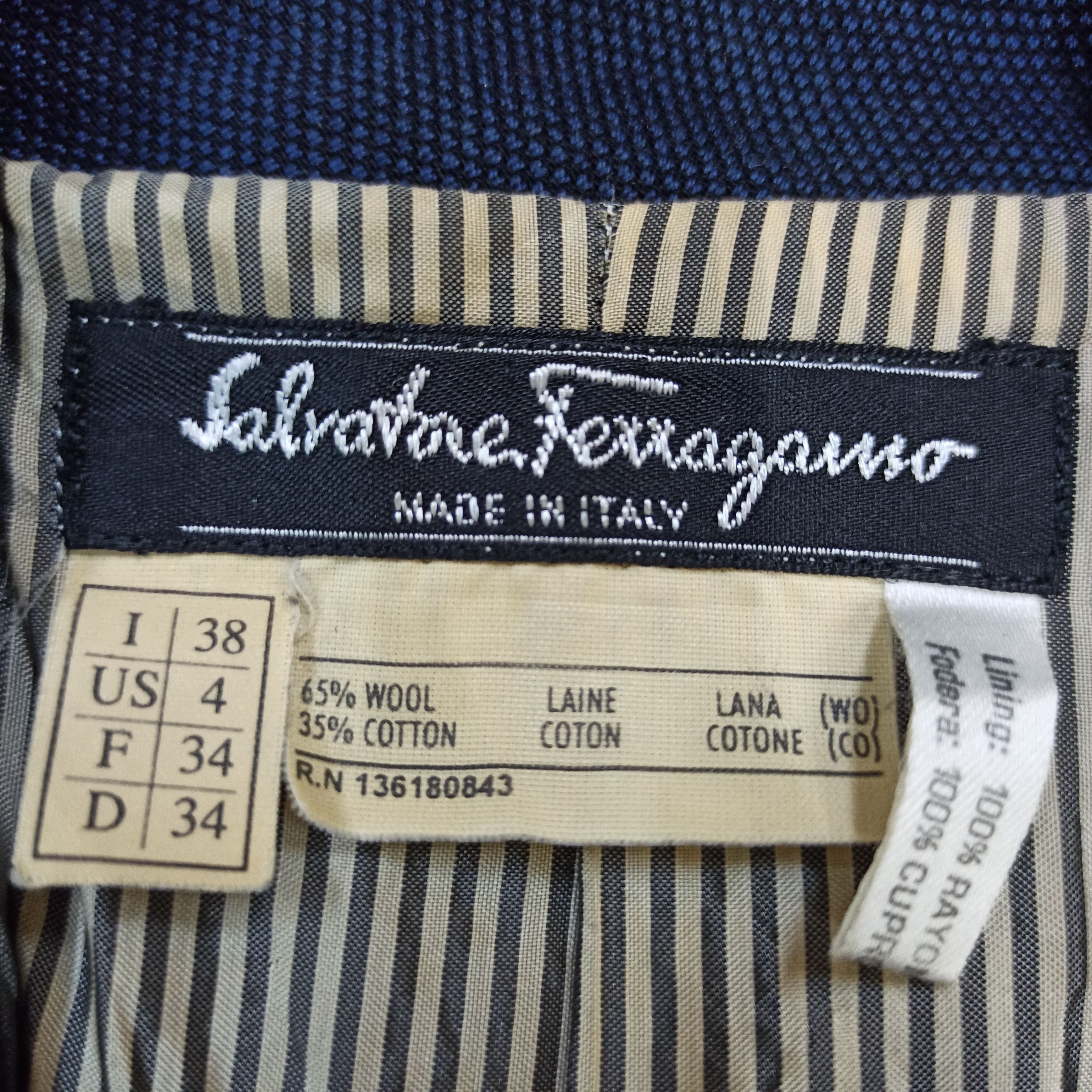 Salvatore Ferragamo Vintage Salvatore Ferragamo Blazer Women Size S / US 4 / IT 40 - 7 Thumbnail