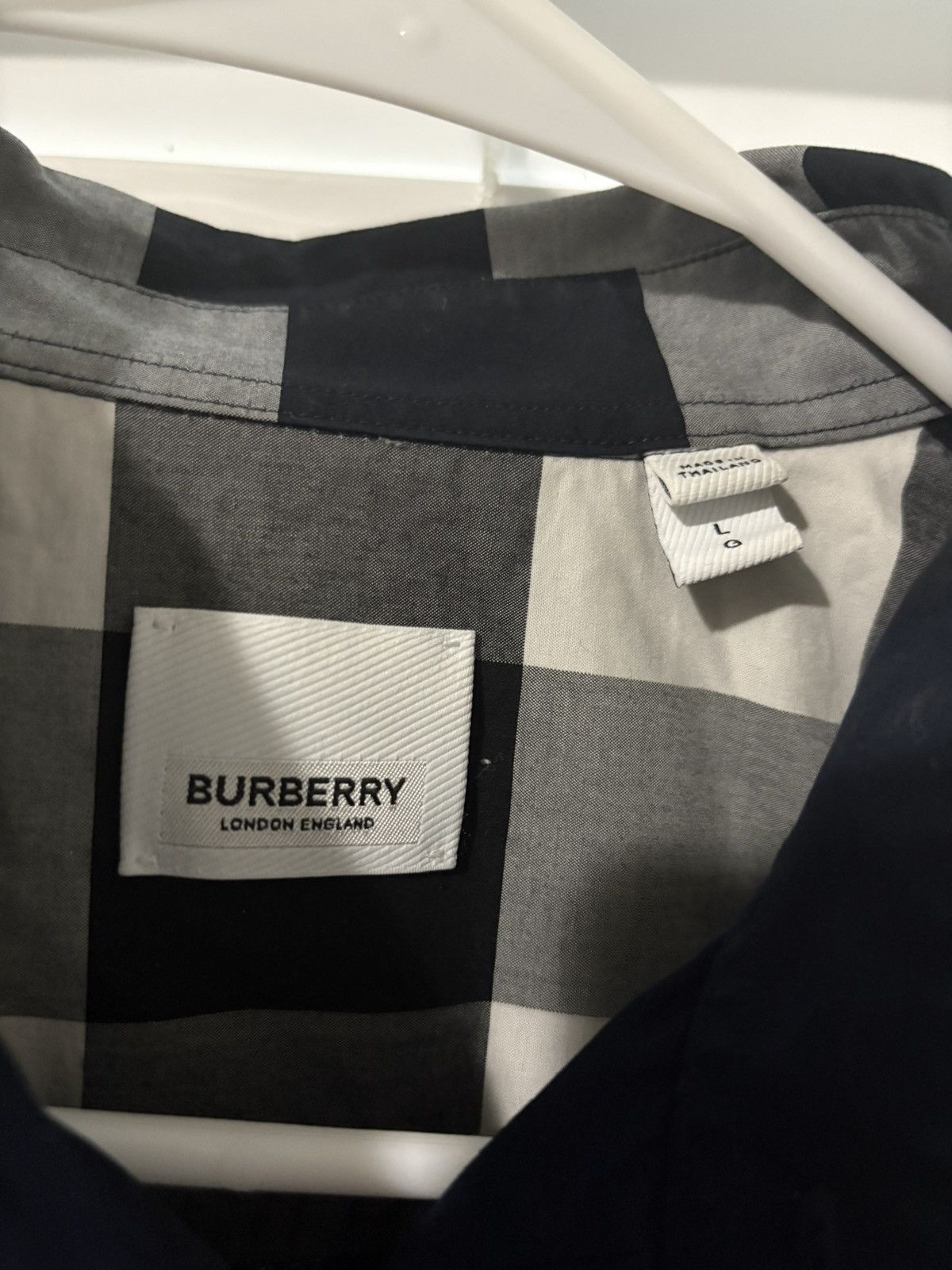 Burberry Burberry Check Cotton Shirt Size US L / EU 52-54 / 3 - 2 Thumbnail