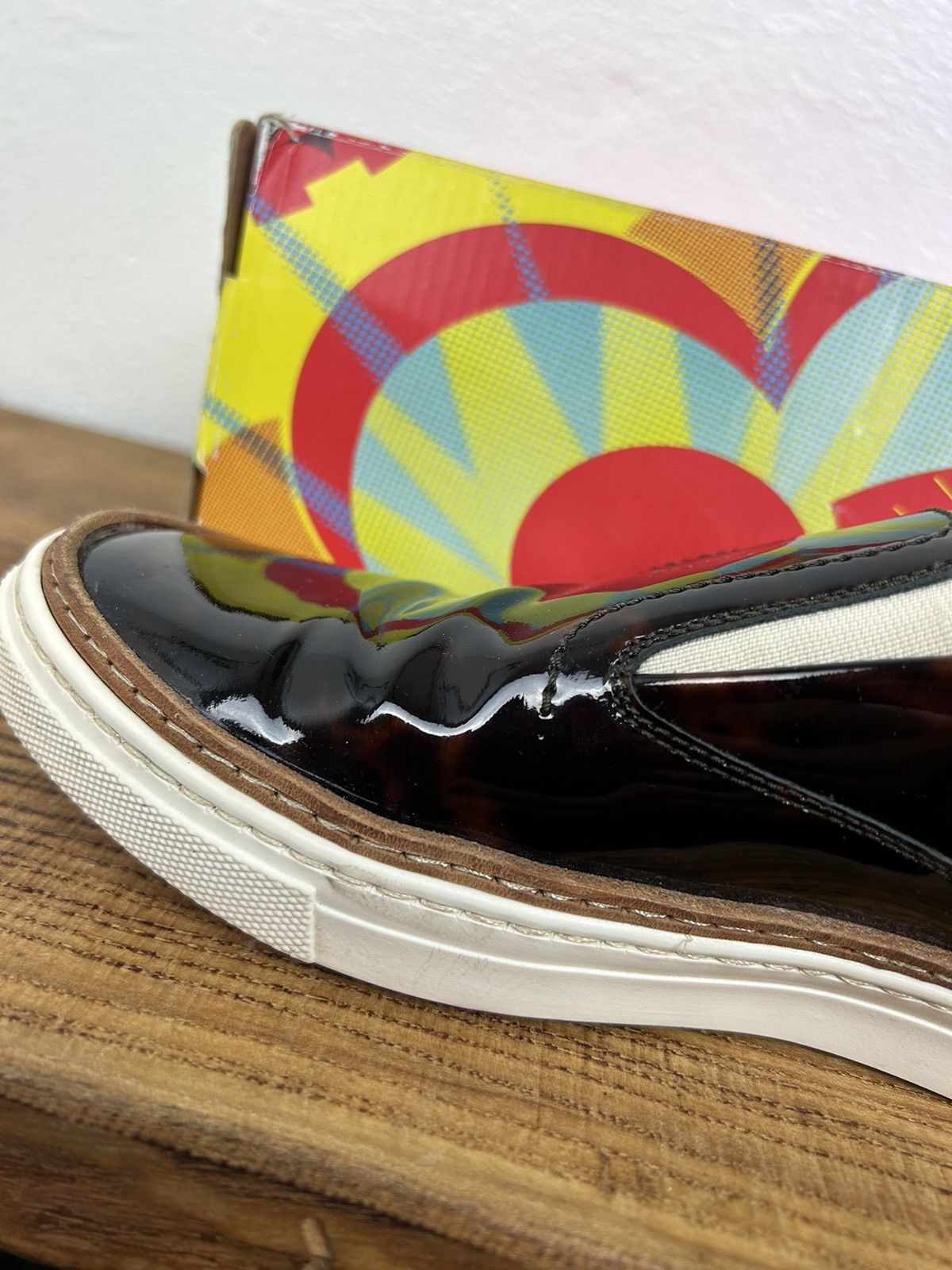 Maison Margiela MM22 Artisanal Maison Margiela Leather Print Slip On Low Top Size US 8 / IT 38 - 13 Thumbnail