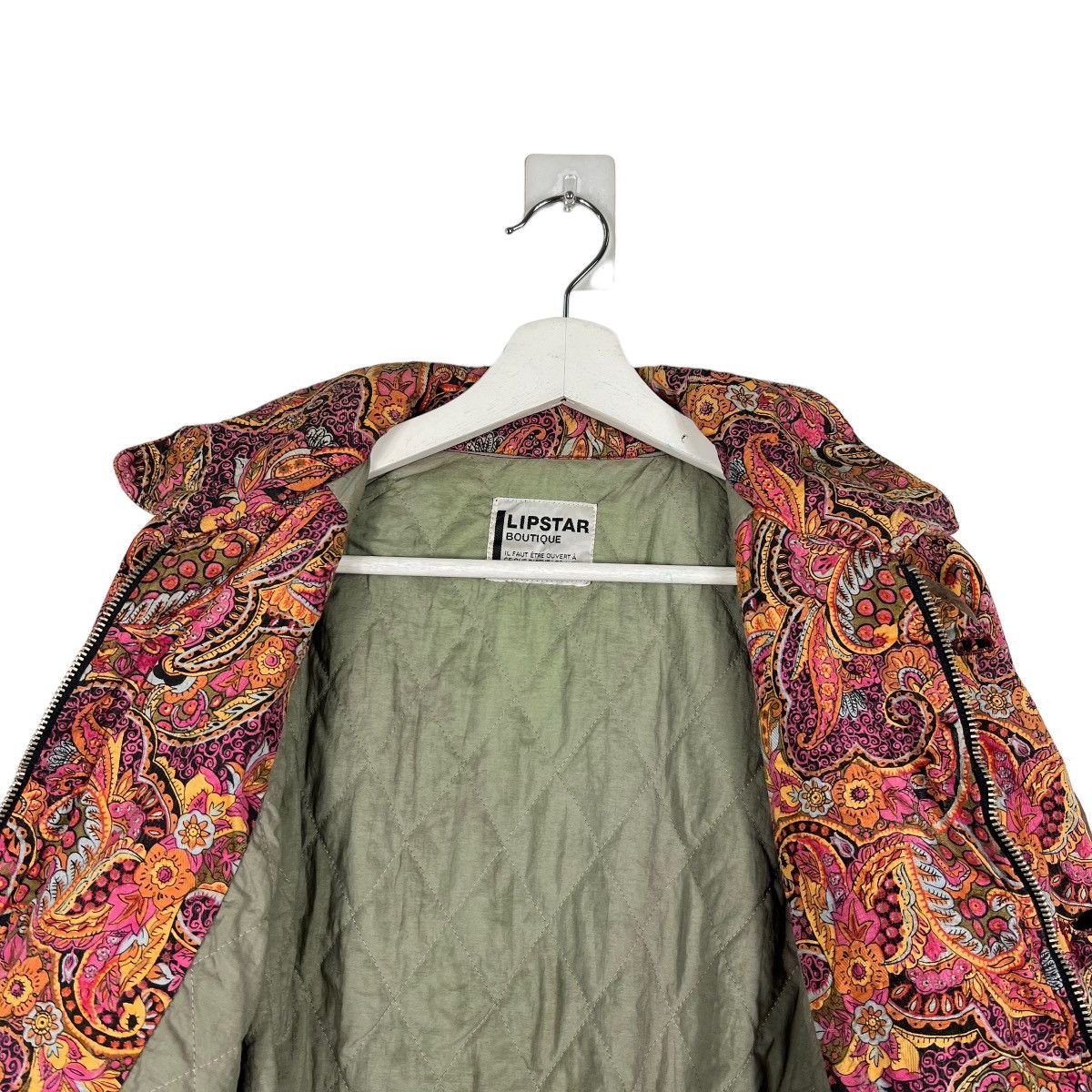 Designer 🔥 VINTAGE 90s LIPSTAR BOUTIQUE PAISLEY BOMBER JACKET Size US M / EU 48-50 / 2 - 11 Thumbnail