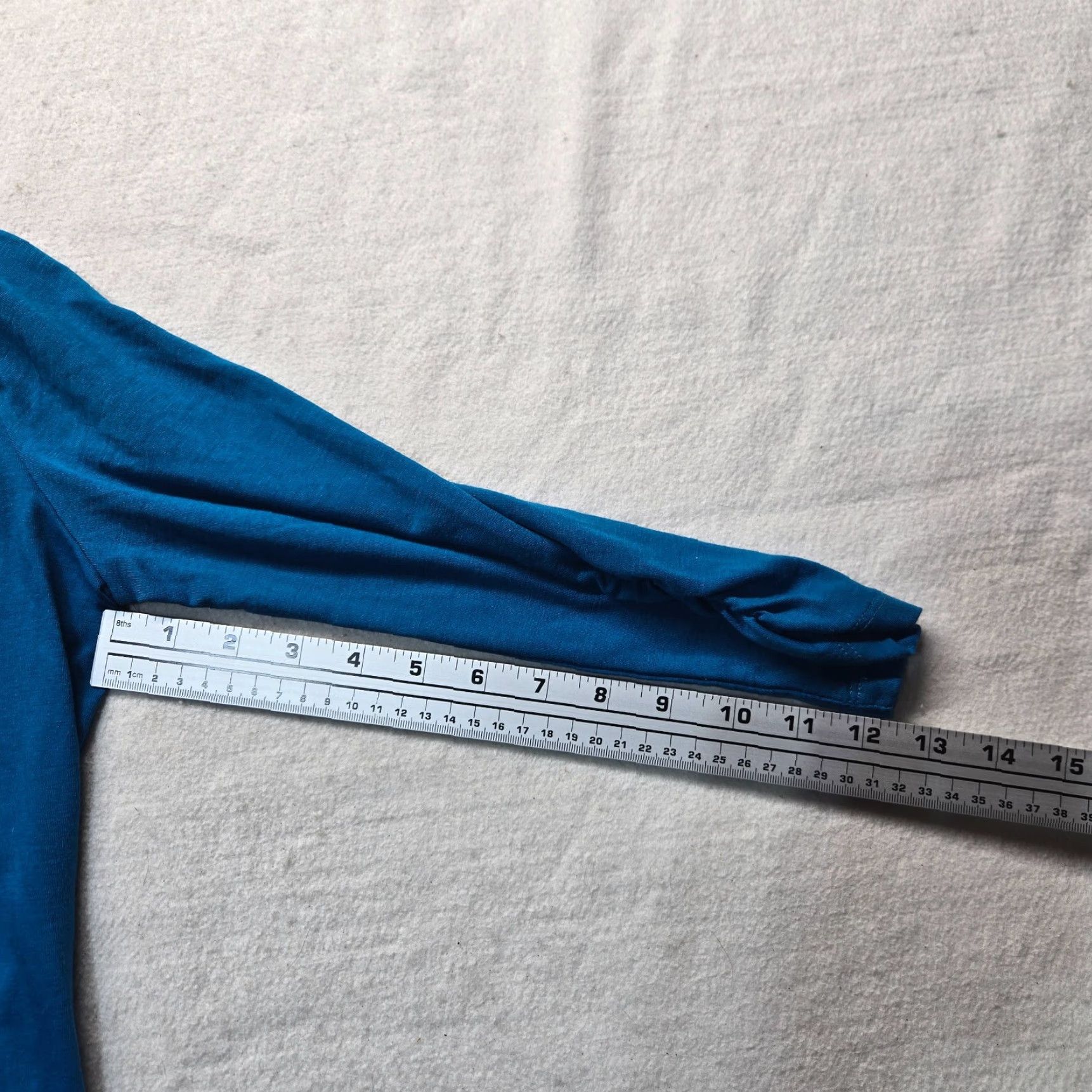 Vintage Kim Rogers Shirt Solid Blue Turtleneck Long Sleeve Rayon Stretch Women's S Small Size S / US 4 / IT 40 - 5 Thumbnail