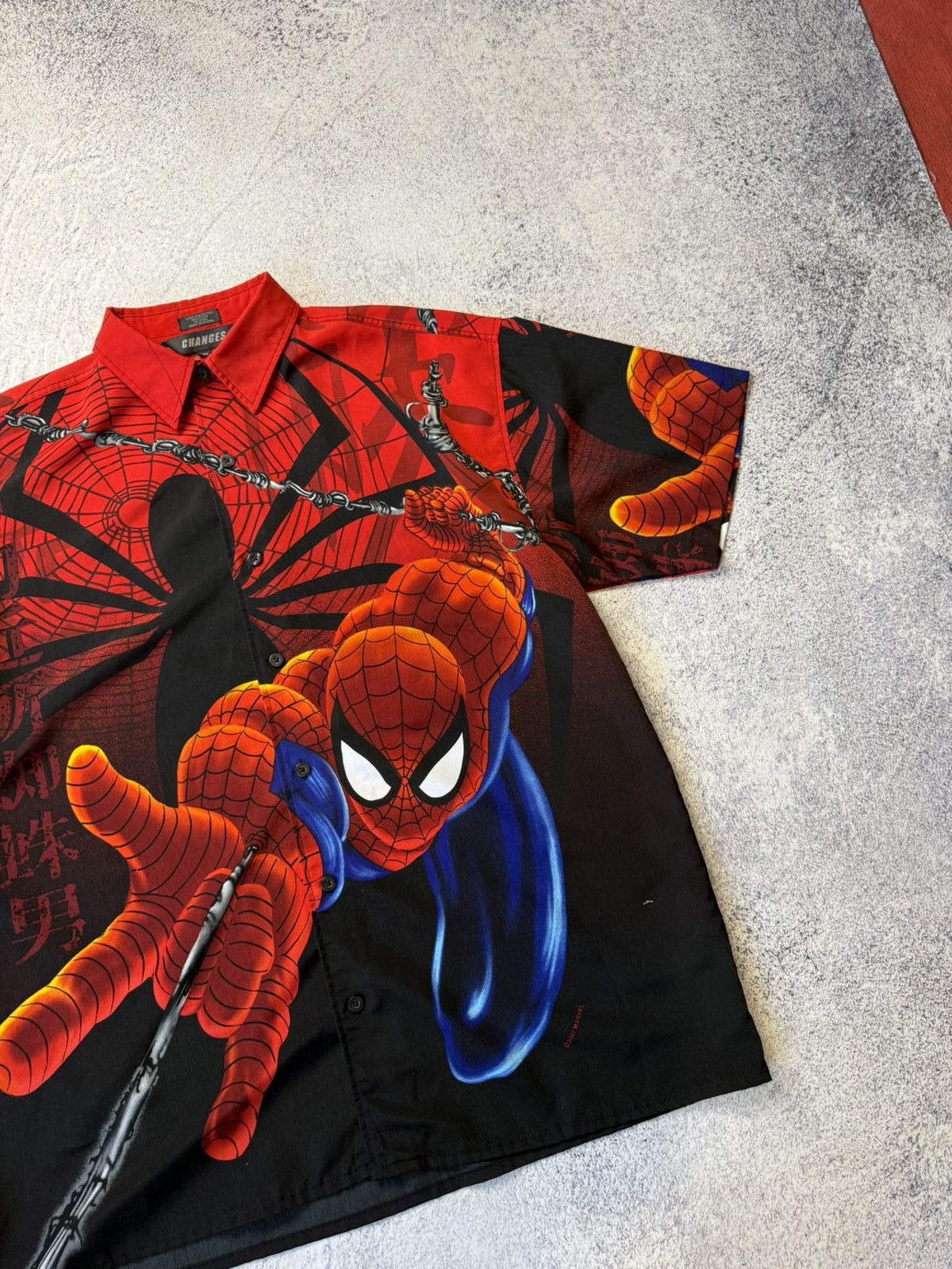 Marvel Comics Vintage Changes Spiderman 2001 AOP Button Up Shirt Size US M / EU 48-50 / 2 - 8 Thumbnail