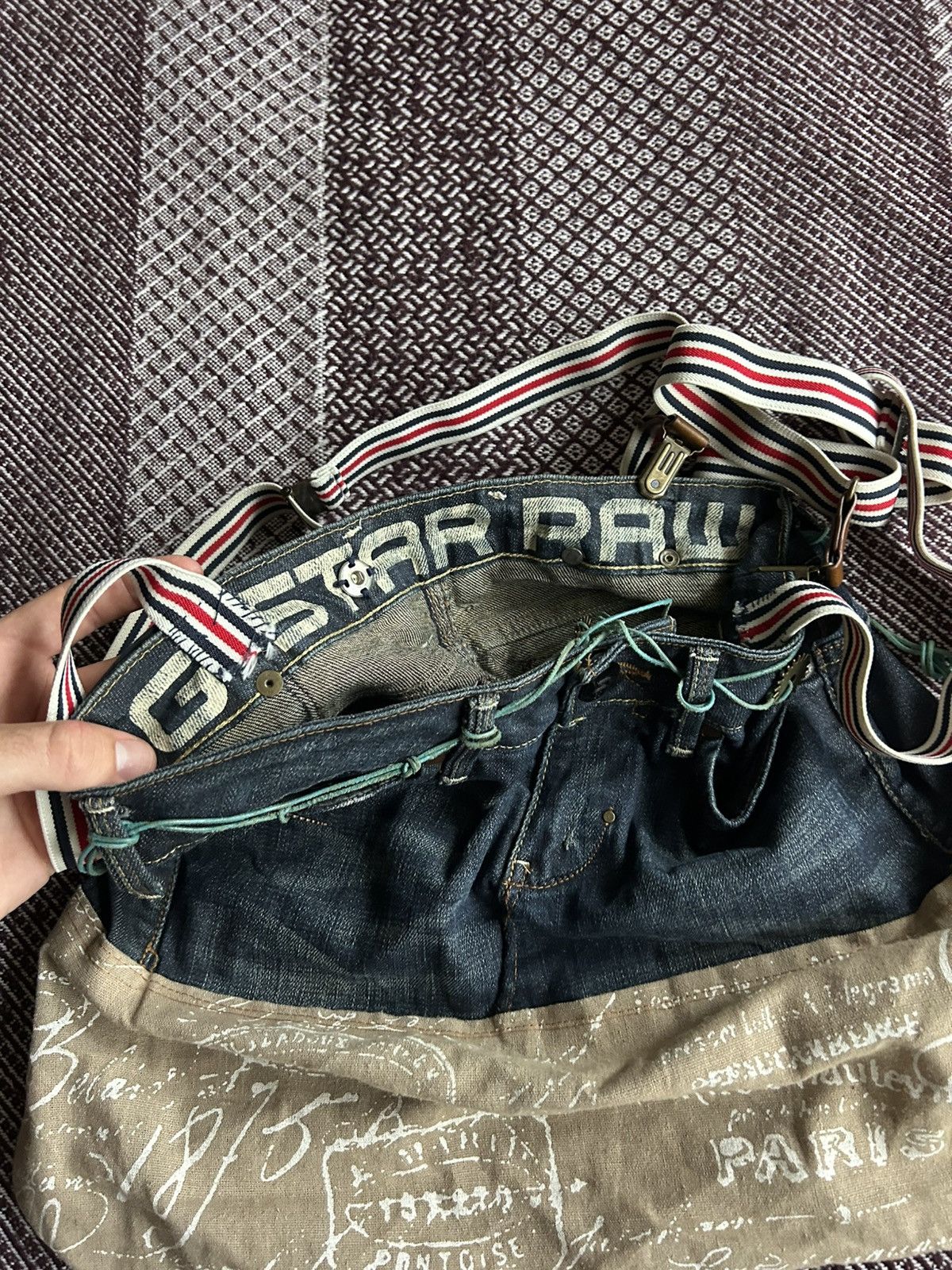 G-Star Vintage G-Star Raw Denim Bags Women Hand Made Skirt Japanese Size ONE SIZE - 8 Thumbnail
