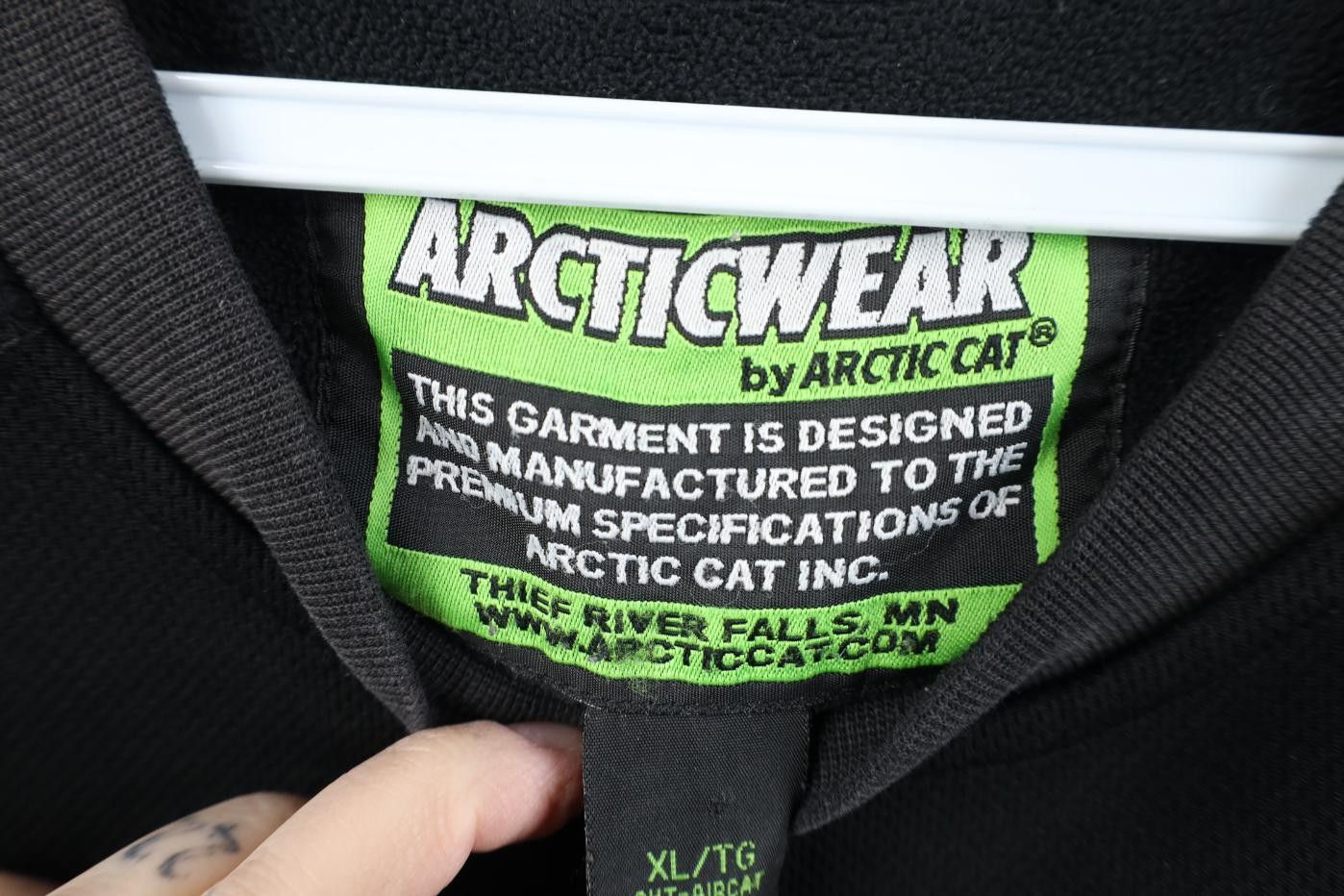 Vintage Vintage 90s Y2K Arctic Wear Arctic Cat Snowmobile Sweatshirt Size US XL / EU 56 / 4 - 9 Thumbnail