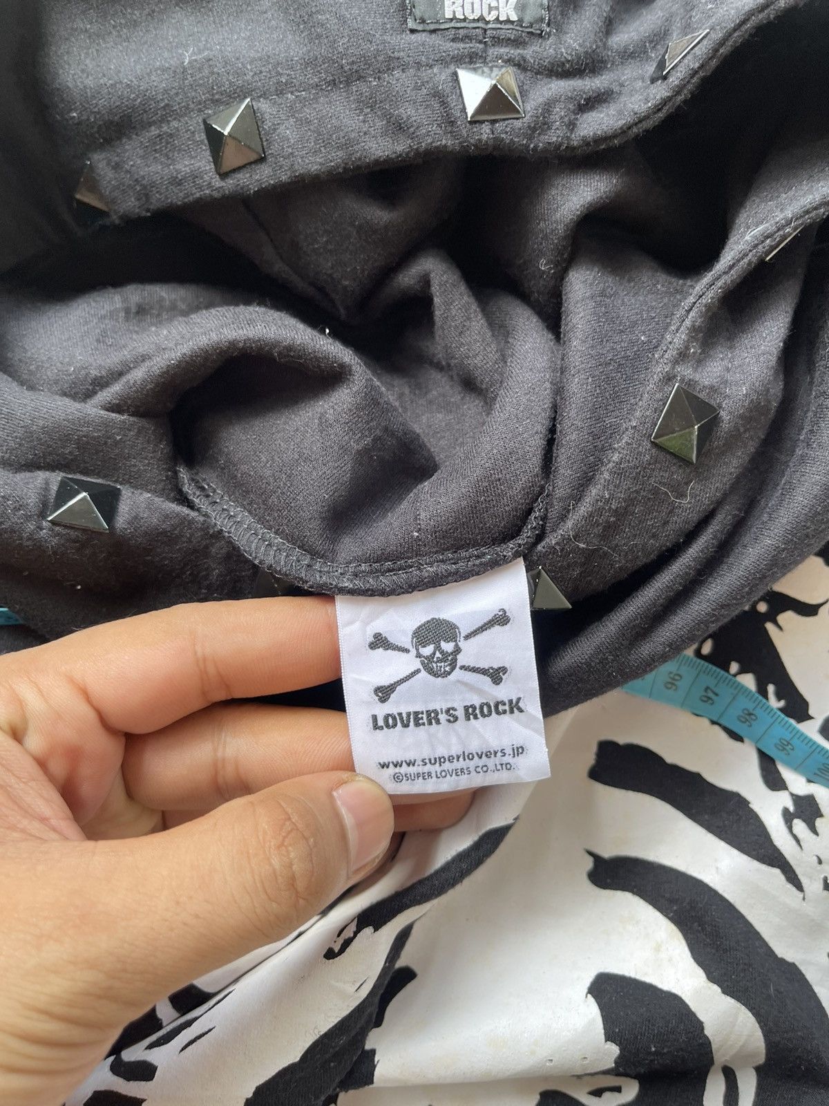 Japanese Brand Y2K Super Lovers Skeltin ifsixwasnine studded hoodie Size US L / EU 52-54 / 3 - 6 Thumbnail
