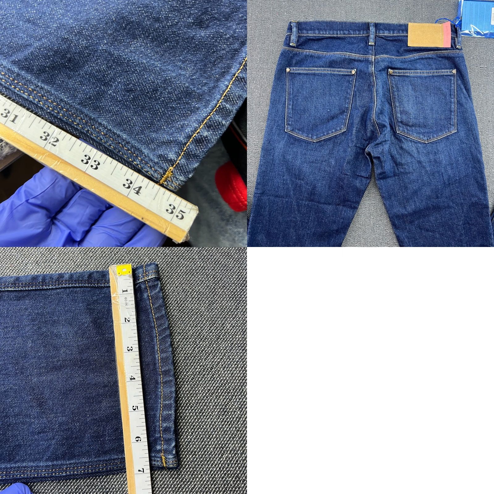Acne Studios Acne Studios Jeans Mens W32 L34 Denim Straight Low Rise Dark Blue Bla Konst Slim Regular Size 32 Blue 100% Cotton Denim Jeans Mens Size US 30 / EU 46 - 10 Thumbnail