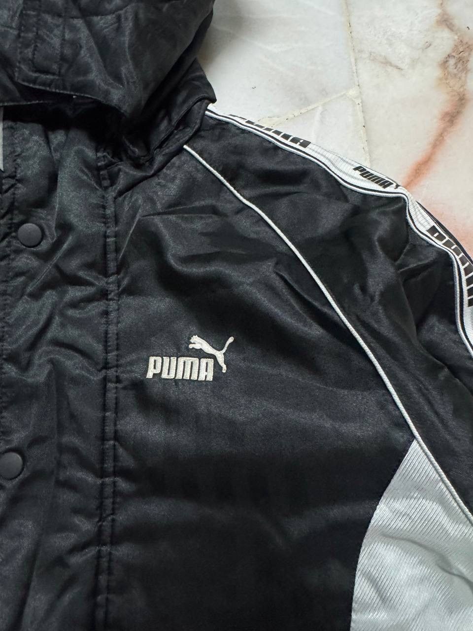 VINTAGE Y2K PUMA WINTER JACKET SIDETAPE BLACK