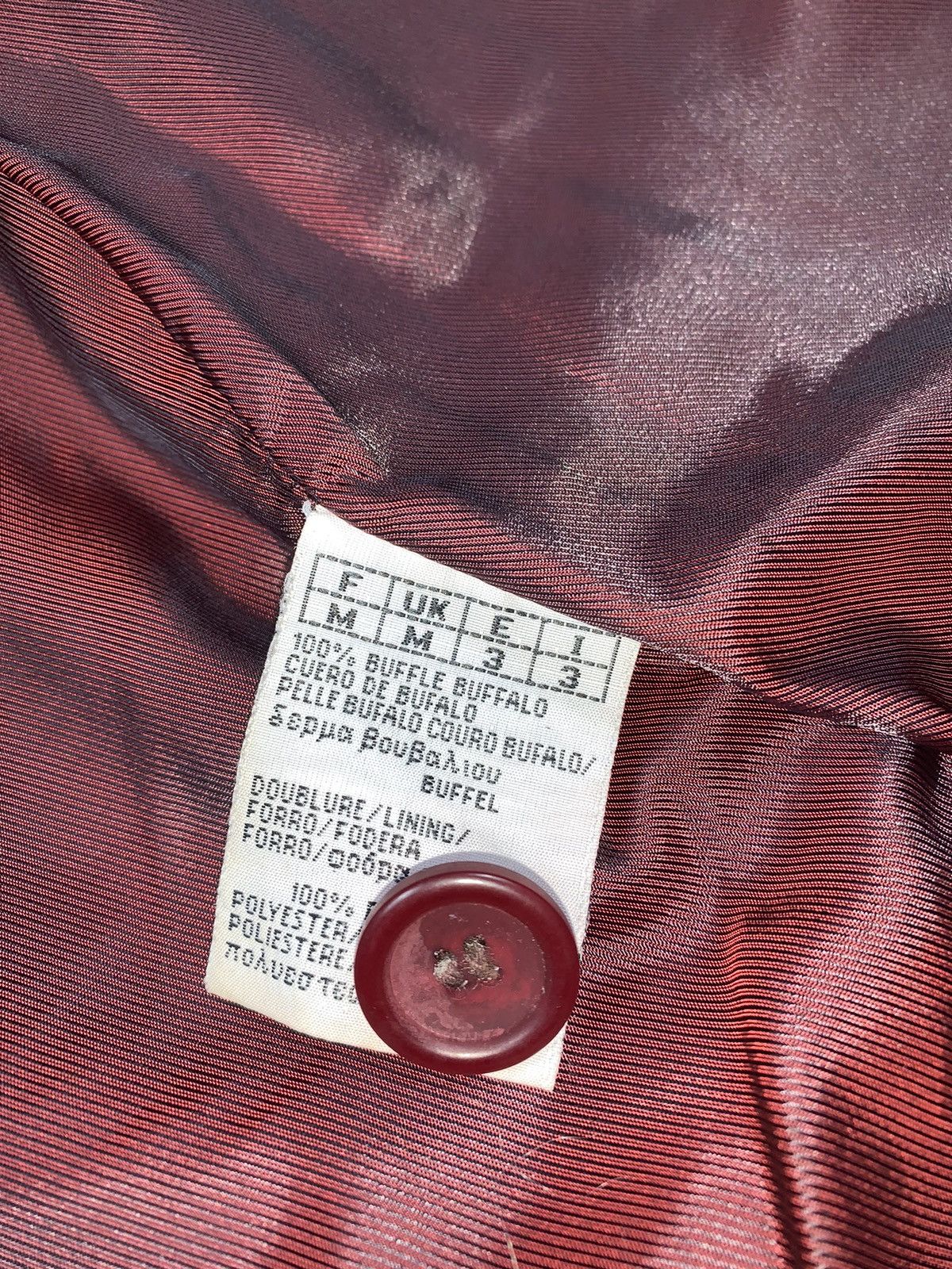 Leather × Vintage Vintage 90s Opium Elongated Leather blazer Jacket size M Size M / US 6-8 / IT 42-44 - 14 Thumbnail