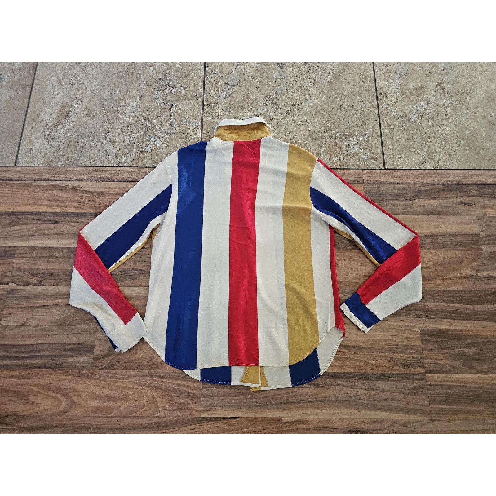 Other 1960s Union Made Womens Shirt, Collared Button up, Sz M-L? Size M / US 6-8 / IT 42-44 - 2 Thumbnail