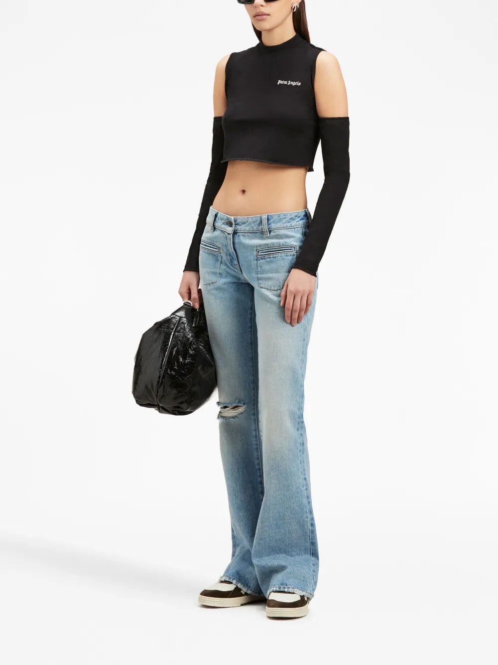 Palm Angels o1y1225 Crop Top in Black Size M / US 6-8 / IT 42-44 - 5 Thumbnail
