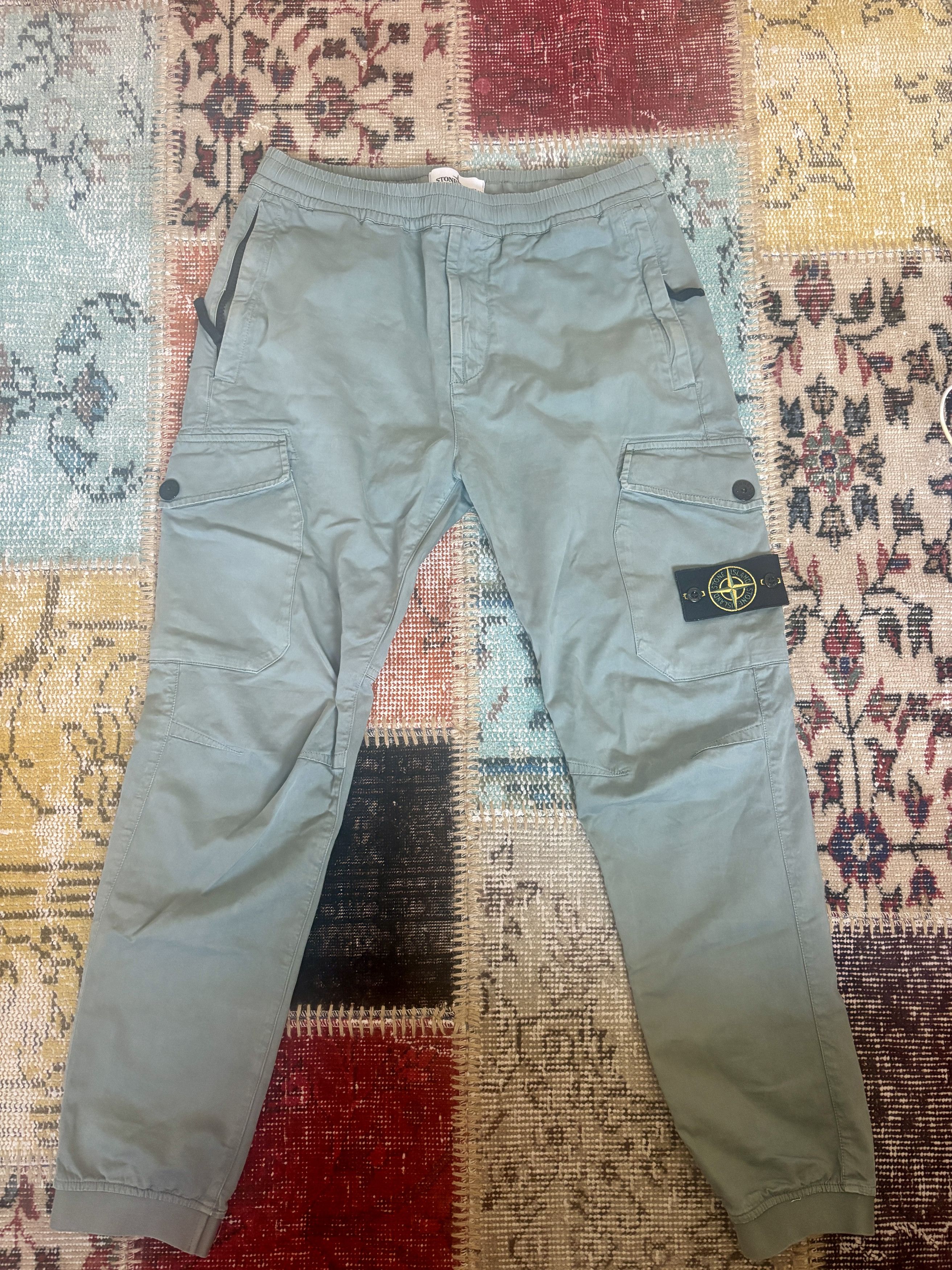 Stone Island Stone Island Type RE-T Cargo Pants, Sage Green, W30 