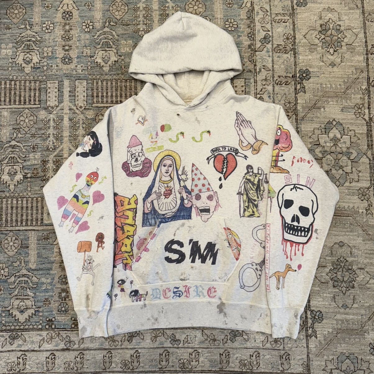 Saint Michael Graffiti Hoodie Size US L / EU 52-54 / 3 - 1 Thumbnail