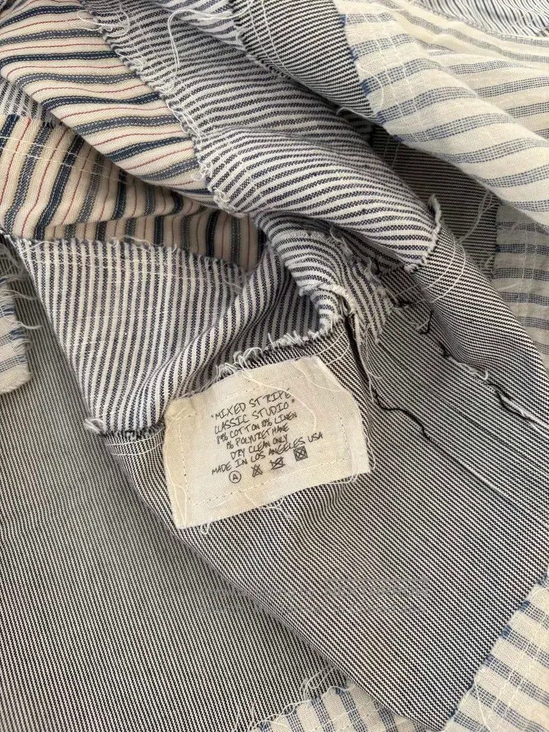 Greg Lauren Greg Lauren Handmade Patchwork Striped Shirt Size US M / EU 48-50 / 2 - 5 Thumbnail