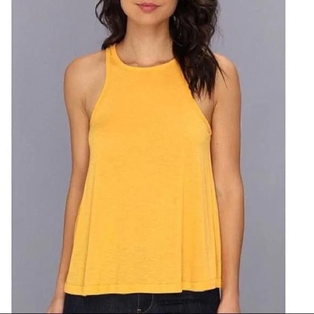 Free People Free People l Long Beach Ribbed Tank Yellow Medium Size M / US 6-8 / IT 42-44 - 9 Thumbnail