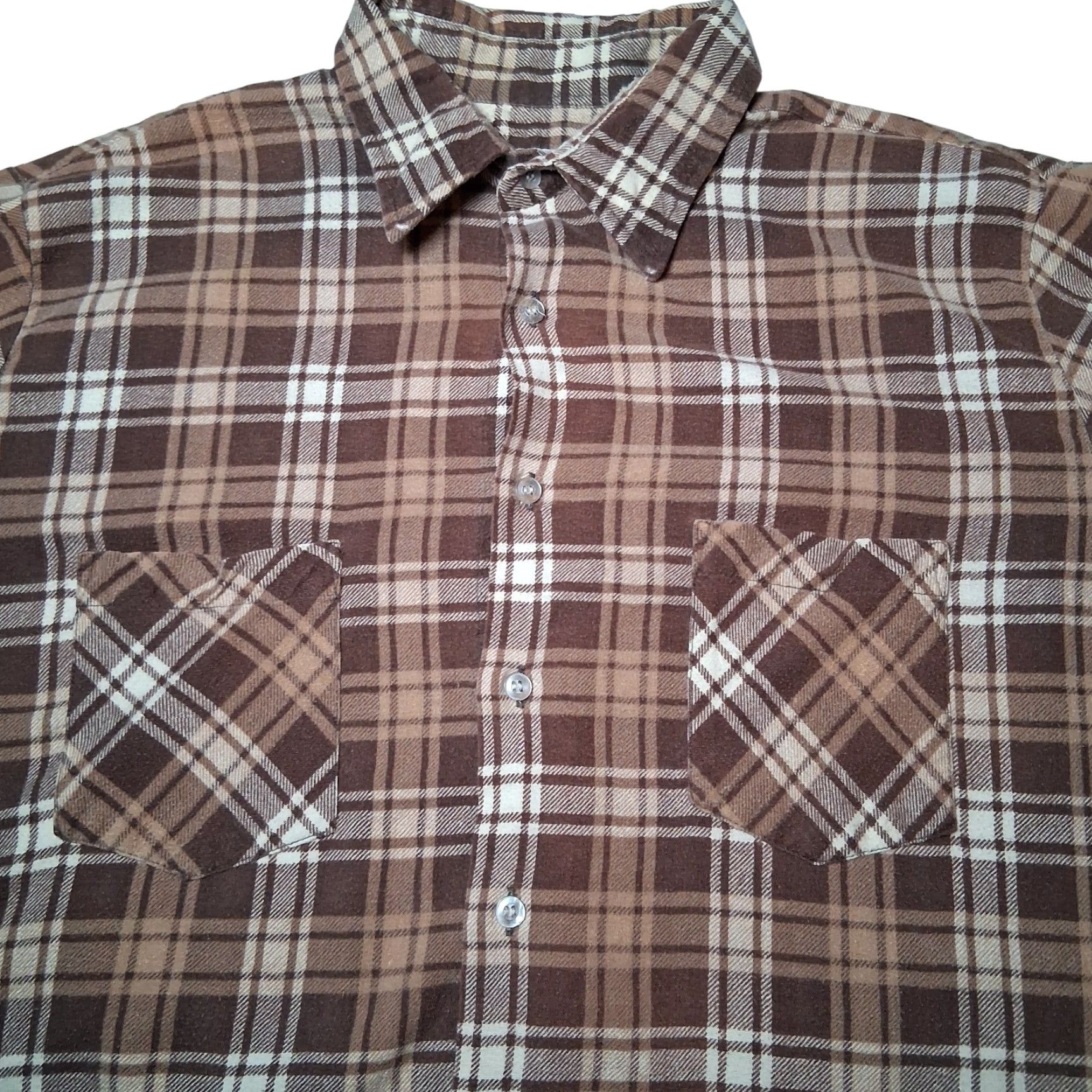 Vintage VINTAGE Bud Berma Highlander Flannel Shirt Men XL Brown Plaid Grunge Indie READ Shirt Men XL Brown Plaid Grunge Indie Vintage Size US XL / EU 56 / 4 - 2 Thumbnail