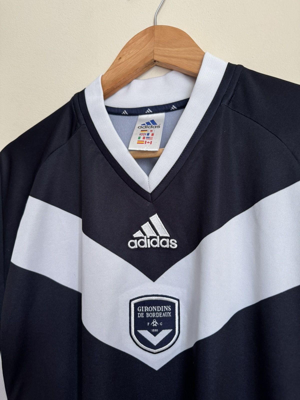 Adidas × Vintage ADIDAS FC Girondins de Bordeaux 2001/03 HOME SOCCER JERSEY Size US L / EU 52-54 / 3 - 2 Thumbnail