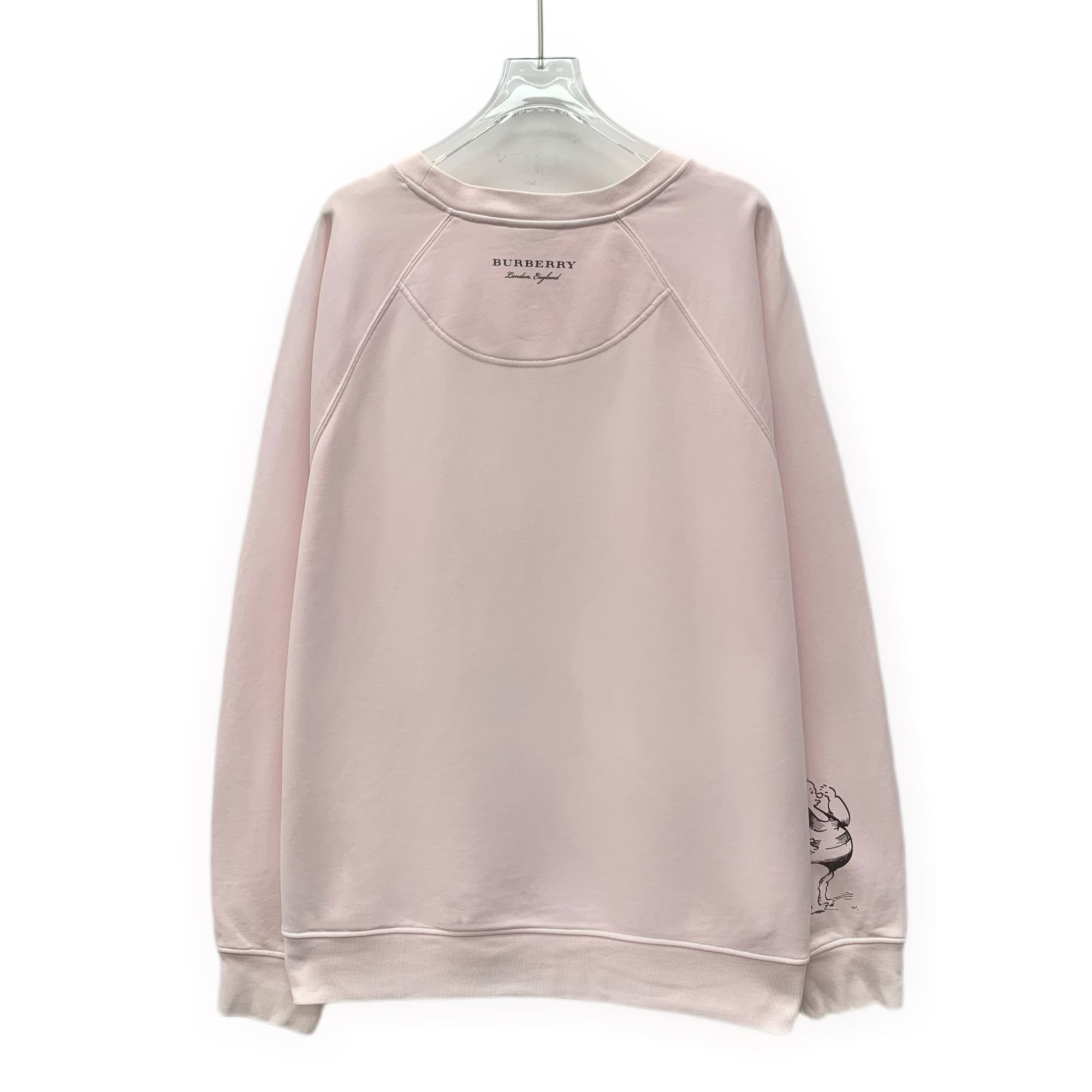 Burberry Burberry Pink Graffiti Print Cotton Sweatshirt L Round-Neck Size L / US 10 / IT 46 - 8 Thumbnail