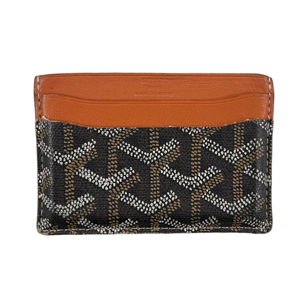 image of Goyard Saint Sulpice Card Holder Wallet in Black, Men's