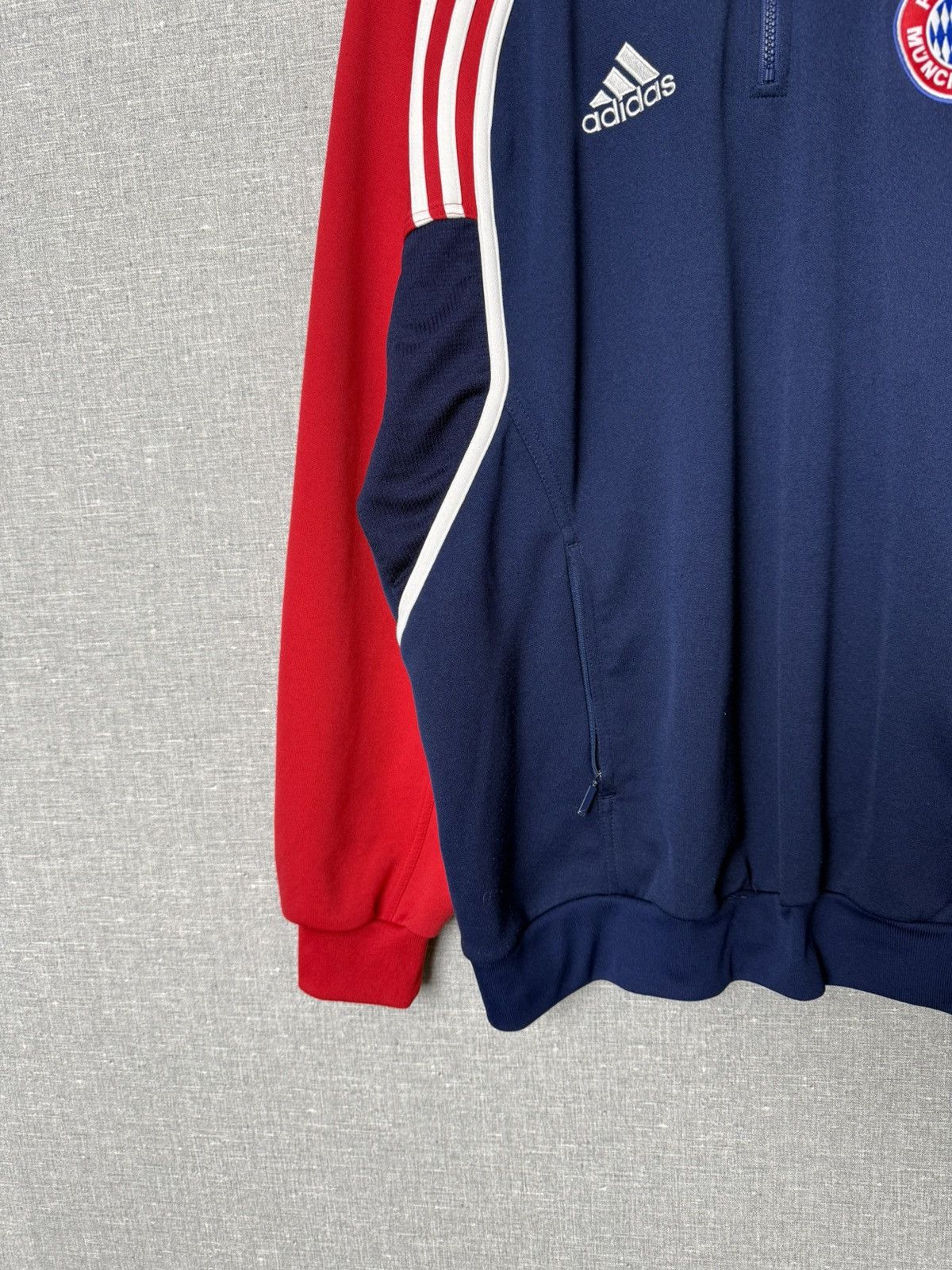 Adidas Vintage Bayern Munich Football Track Top Jacket Quarter Zip Size US L / EU 52-54 / 3 - 6 Thumbnail