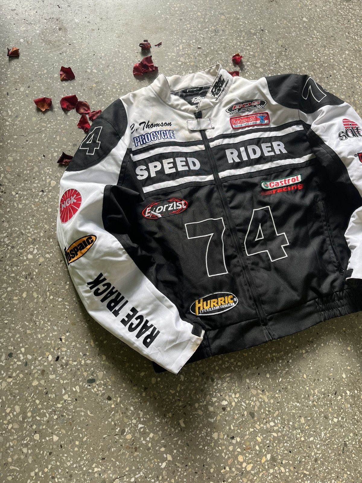 Japanese Brand Vintage Speed Rider Racing Team Moto77 Jacket Streetwear Y2K Size US L / EU 52-54 / 3 - 4 Thumbnail