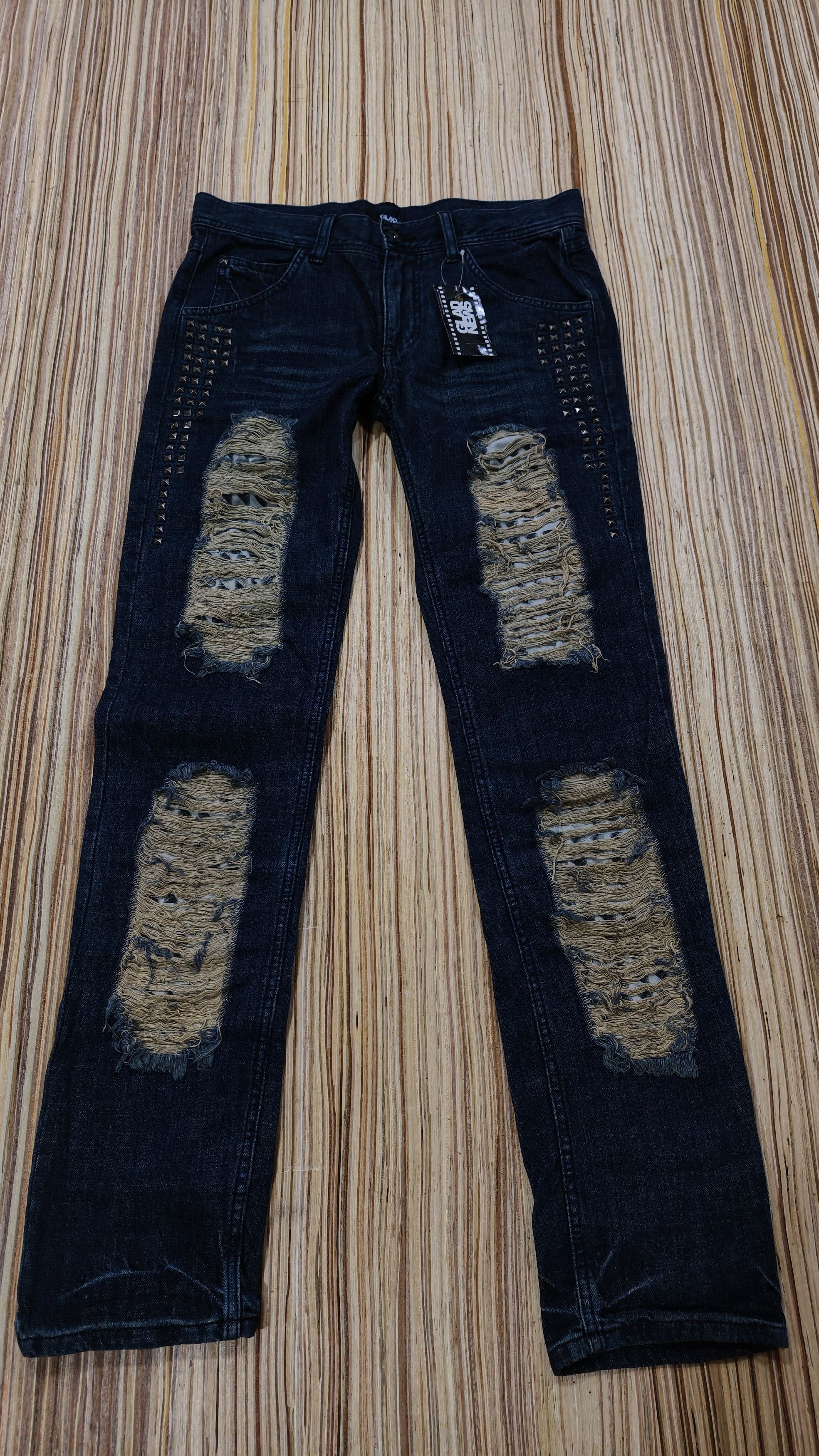 glad news punk style jeans