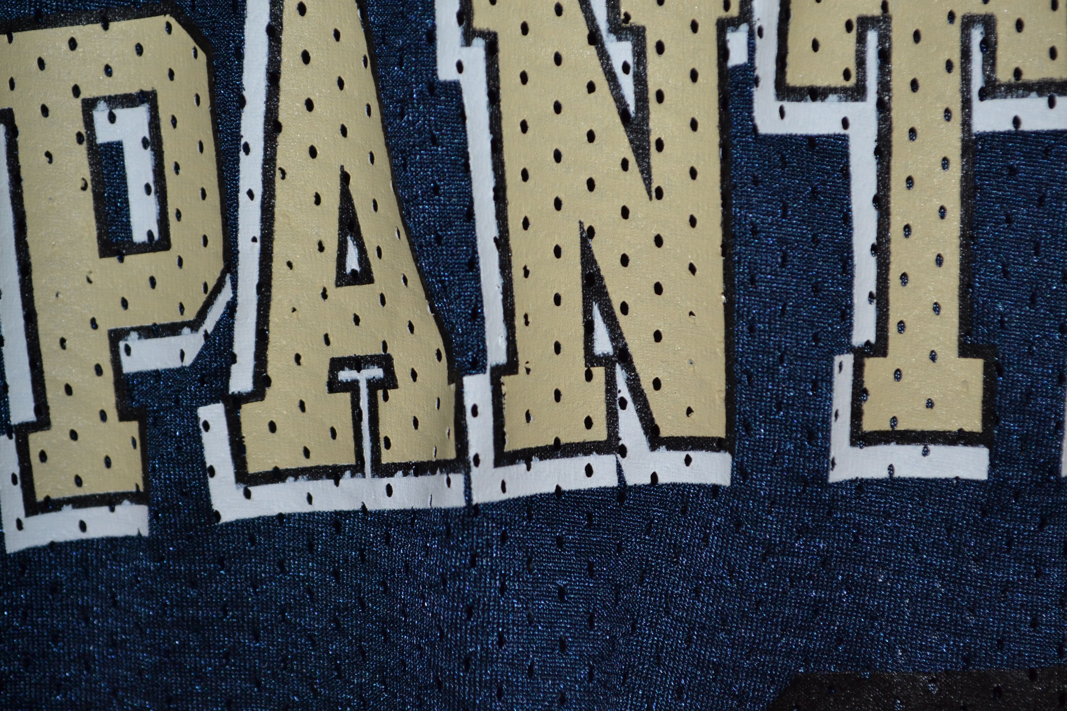 Adidas Pittsburgh Panthers Adidas Jersey #3 M Blue Size US M / EU 48-50 / 2 - 2 Thumbnail
