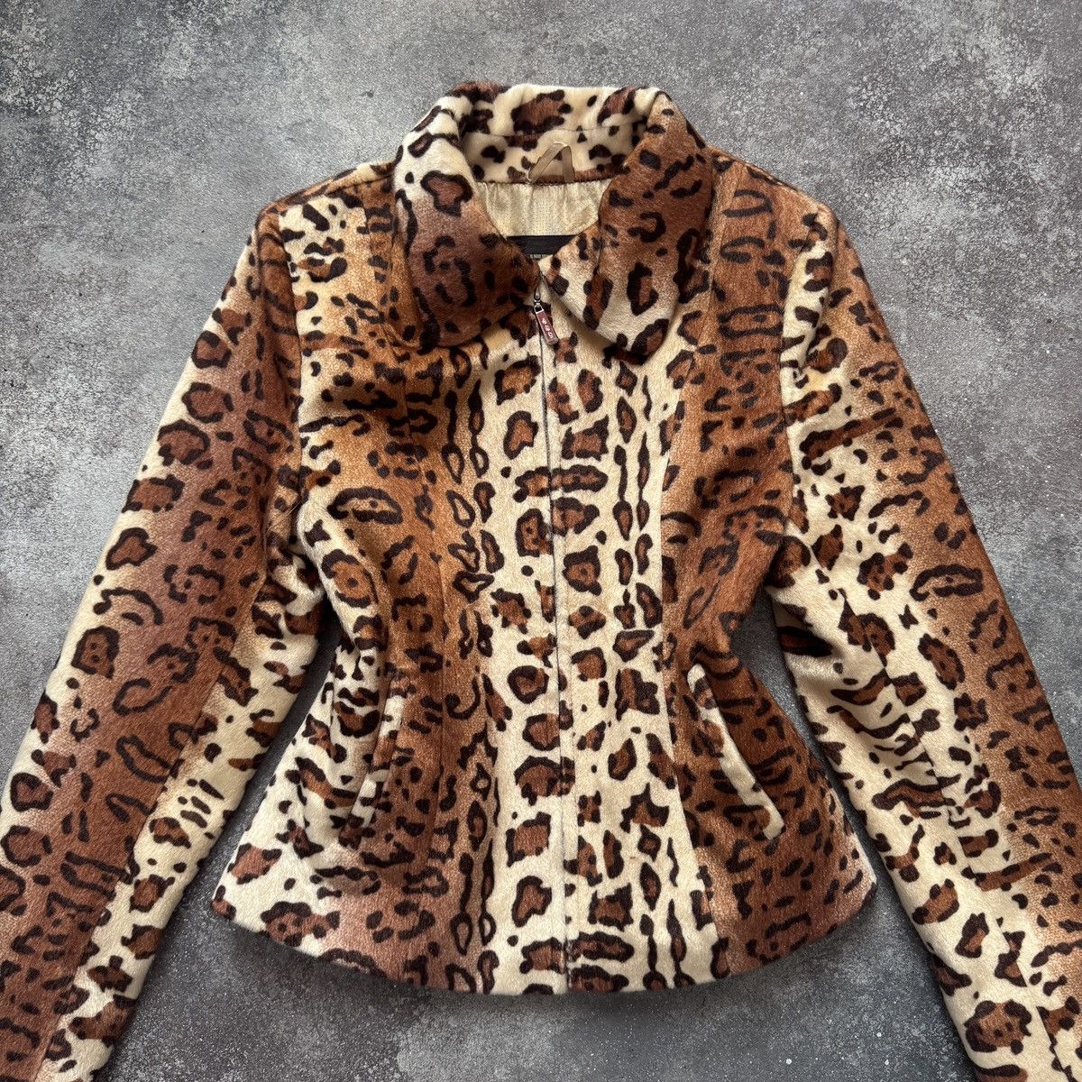Hysteric Glamour 2000’s Aesthetic Vintage Y2K Leopard Faux Fur Jacket Size M / US 6-8 / IT 42-44 - 3 Thumbnail