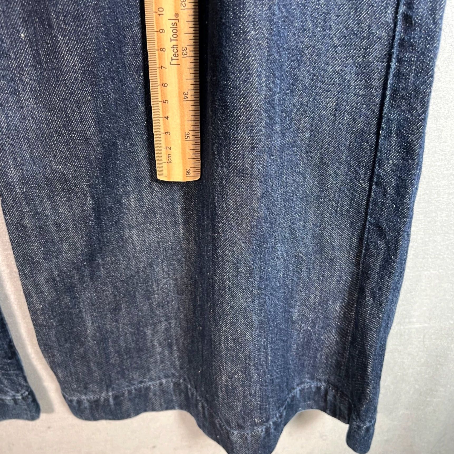 J Brand J Brand Womens Size 31 Wide-Leg Denim Pants Cotton/Linen Blend Size 24" / US 00 / IT 34 - 7 Thumbnail